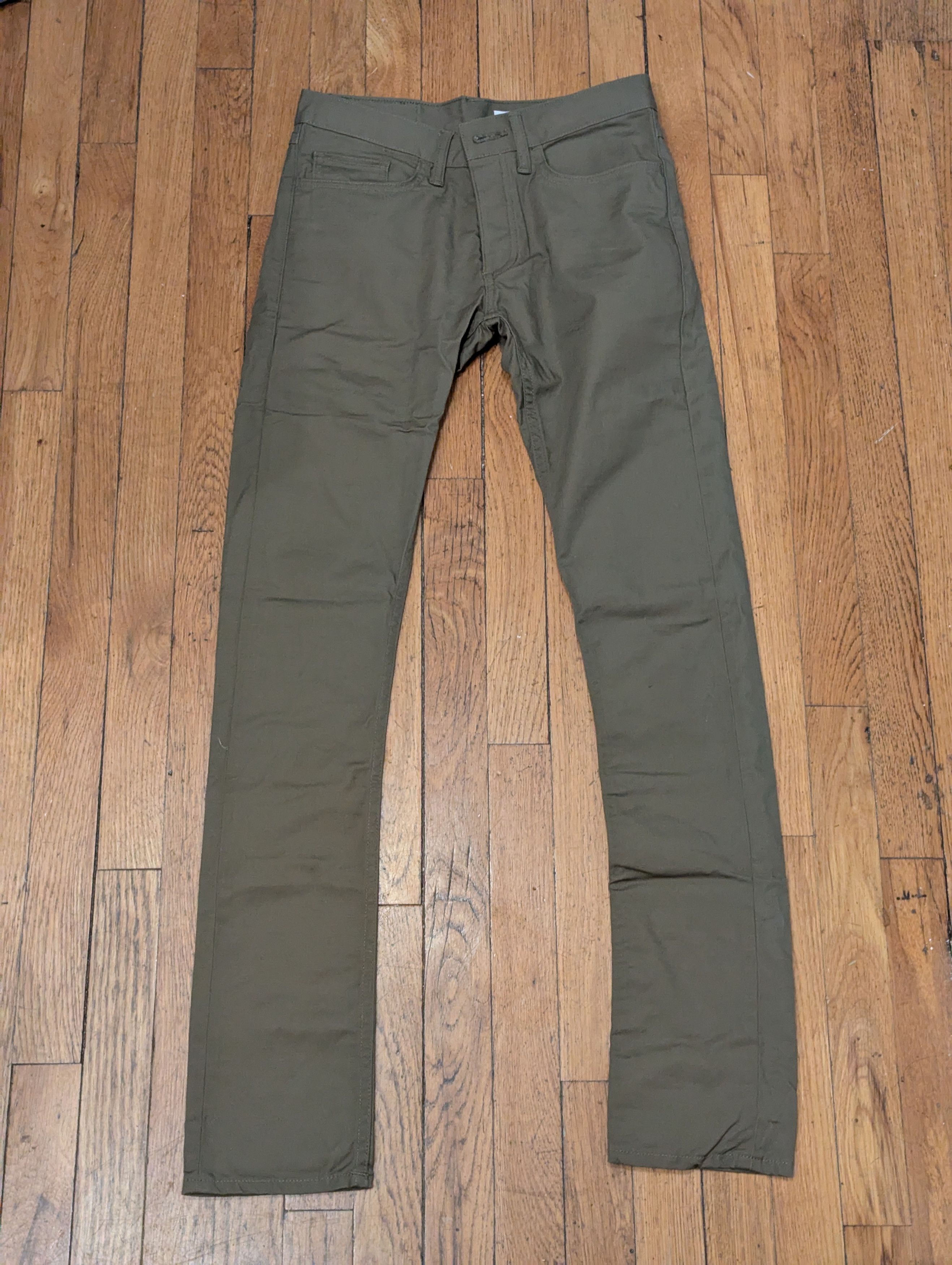 Gustin #76 Japan Stretch Canvas 5 Pocket - Green-Grey Size US 30 / EU 46 - 1 Thumbnail