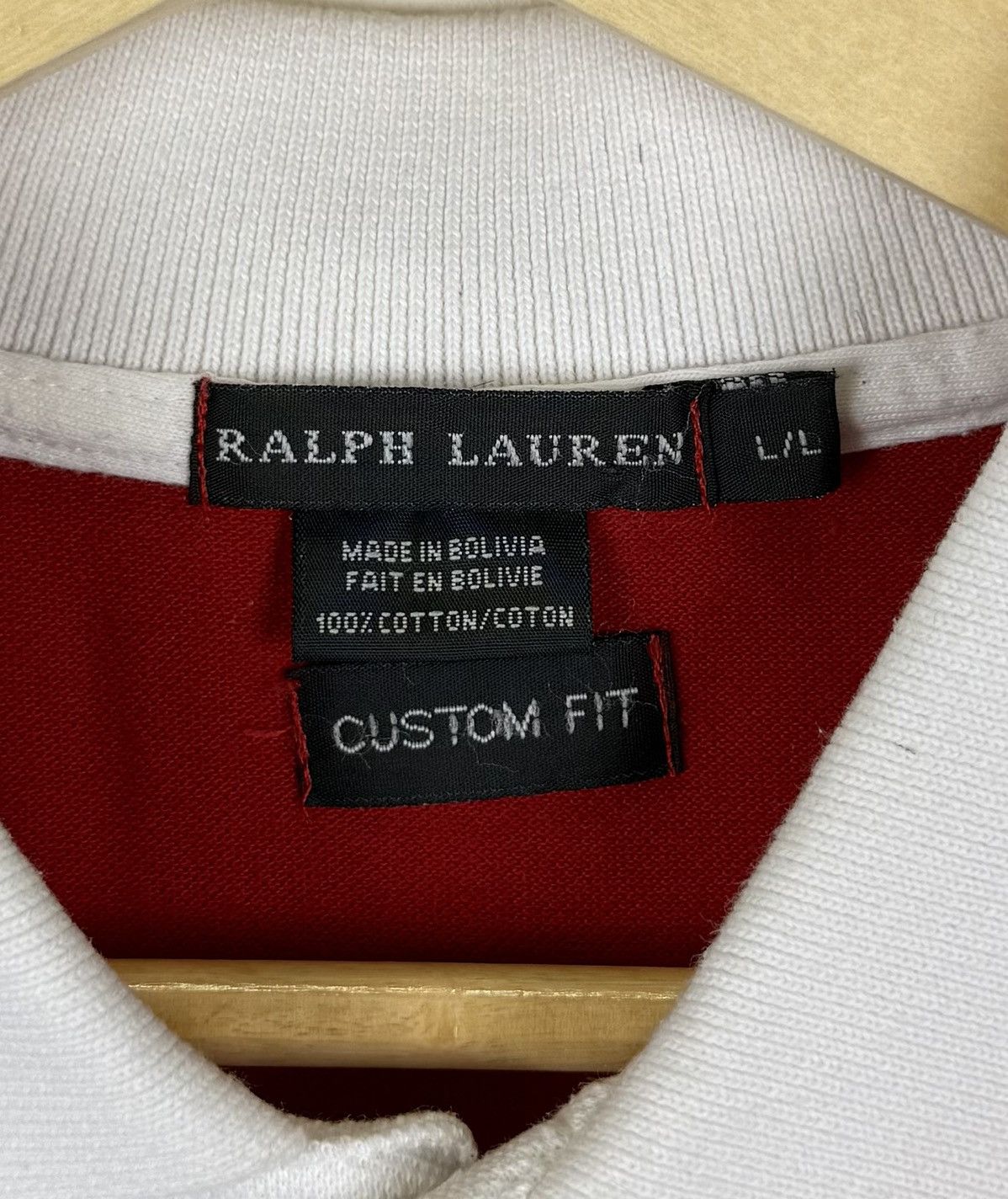 Ralph Lauren Ralph Lauren Mercer RL Polo Team Short Sleeve Shirt Red Top Size L / US 10 / IT 46 - 6 Thumbnail