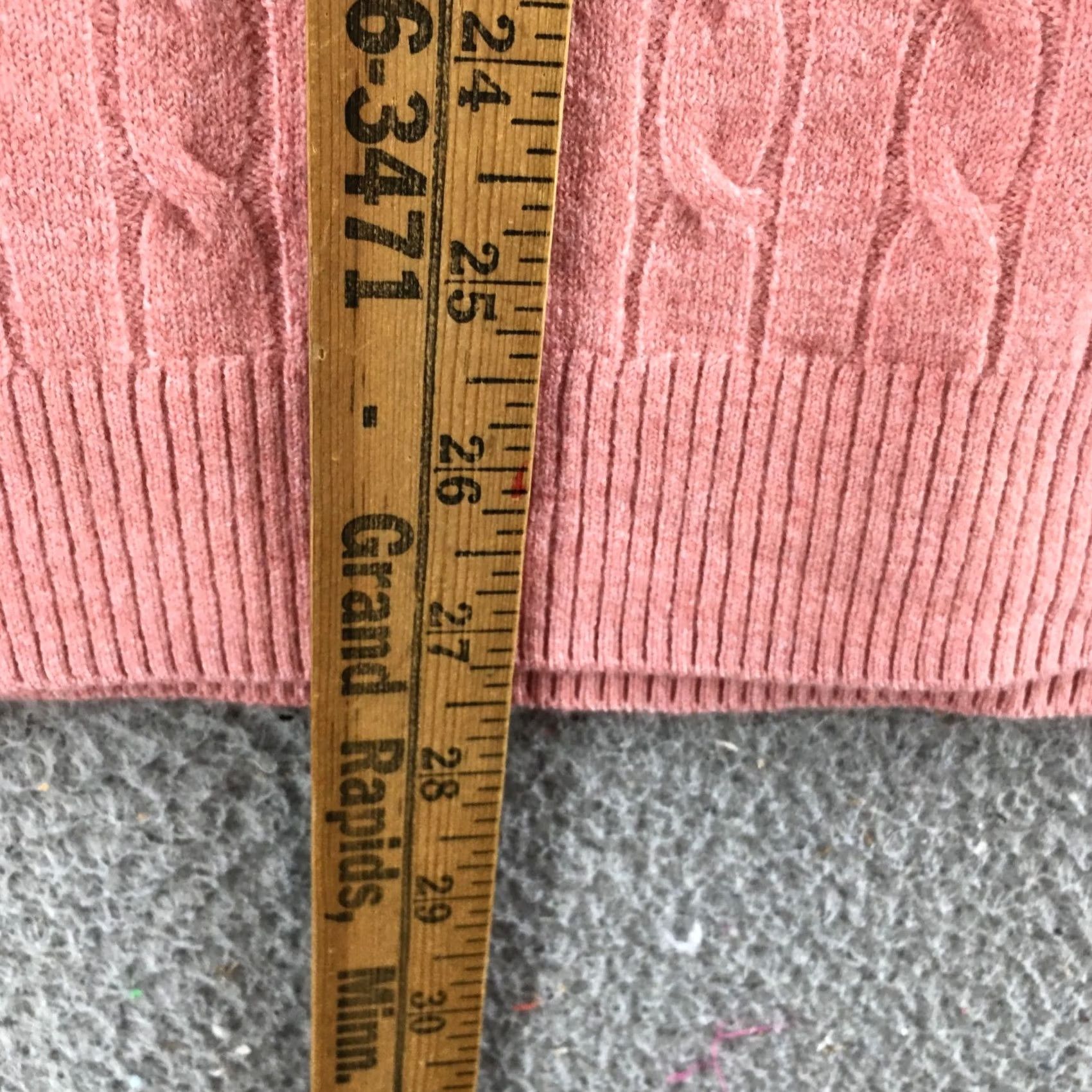 Vintage A New Day Cardigan Sweater Womens M Pink Cable Knit Long Sleeve VNeck Casual NEW Size M / US 6-8 / IT 42-44 - 6 Thumbnail