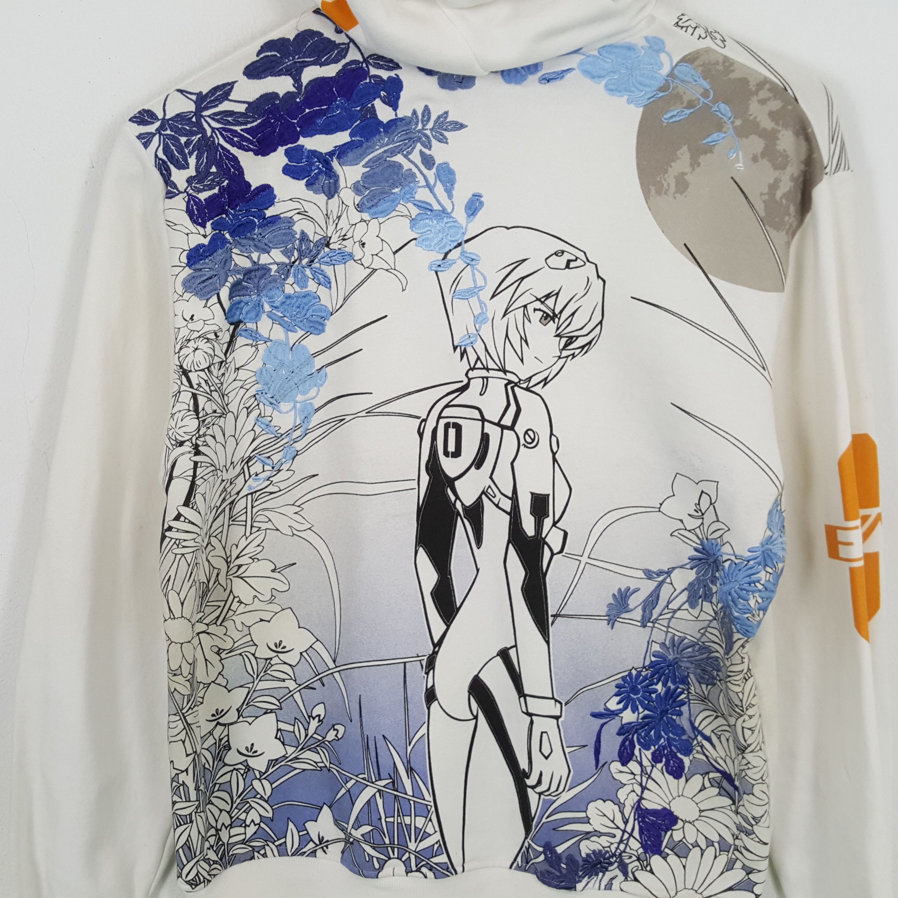 Anime × Vintage Neon Genesis EVAGELION Japanese Anime Zipper Hoodies Size US L / EU 52-54 / 3 - 2 Thumbnail