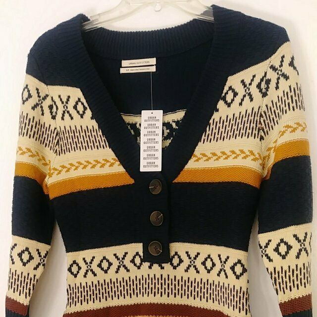 Urban Outfitters Urban Outfitters multicolor Jacquard Medium Knit dress