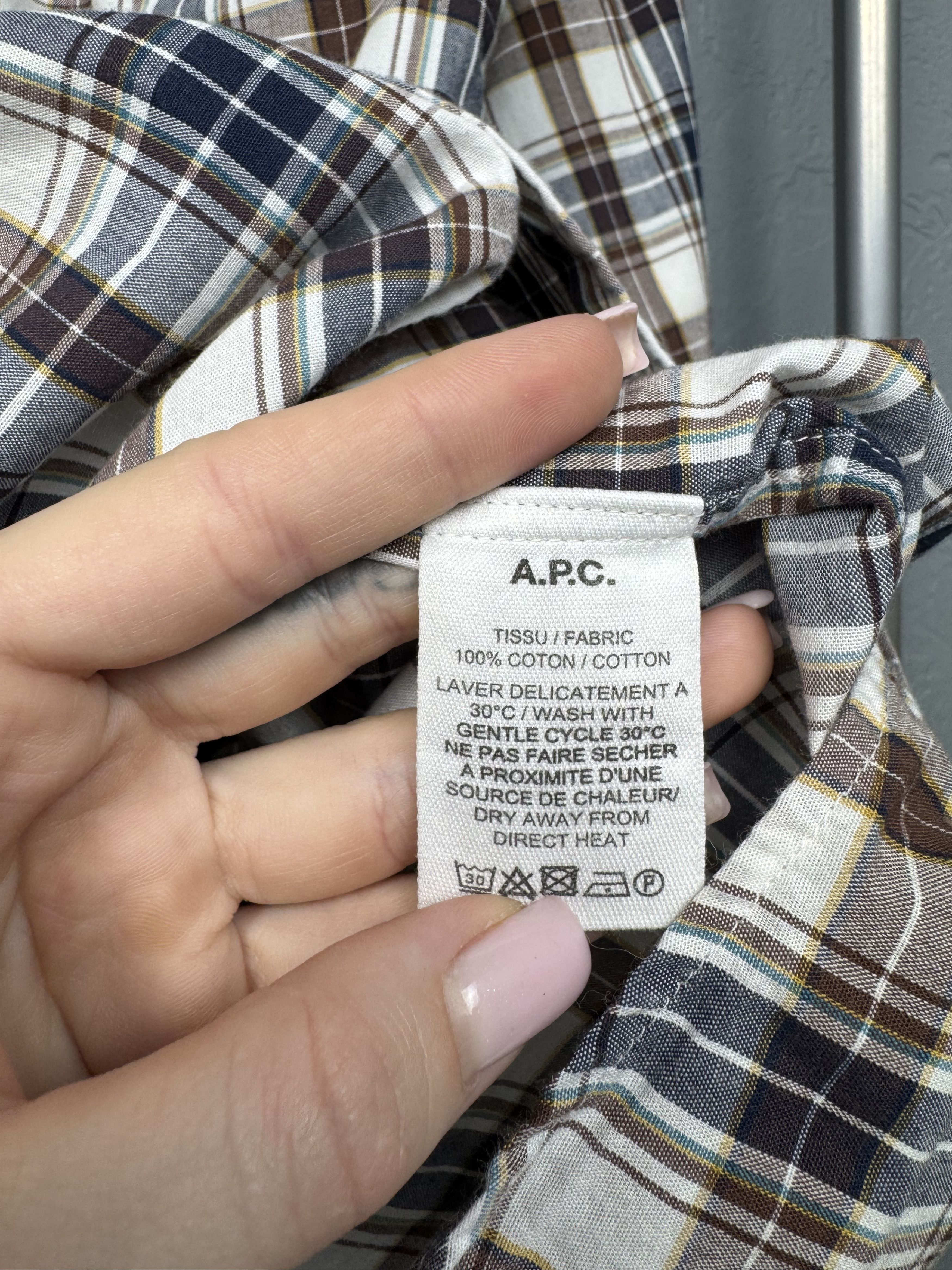 A.P.C. A.P.C. Rue Madame Paris Mens Long Sleeve Shirt Size US S / EU 44-46 / 1 - 4 Thumbnail