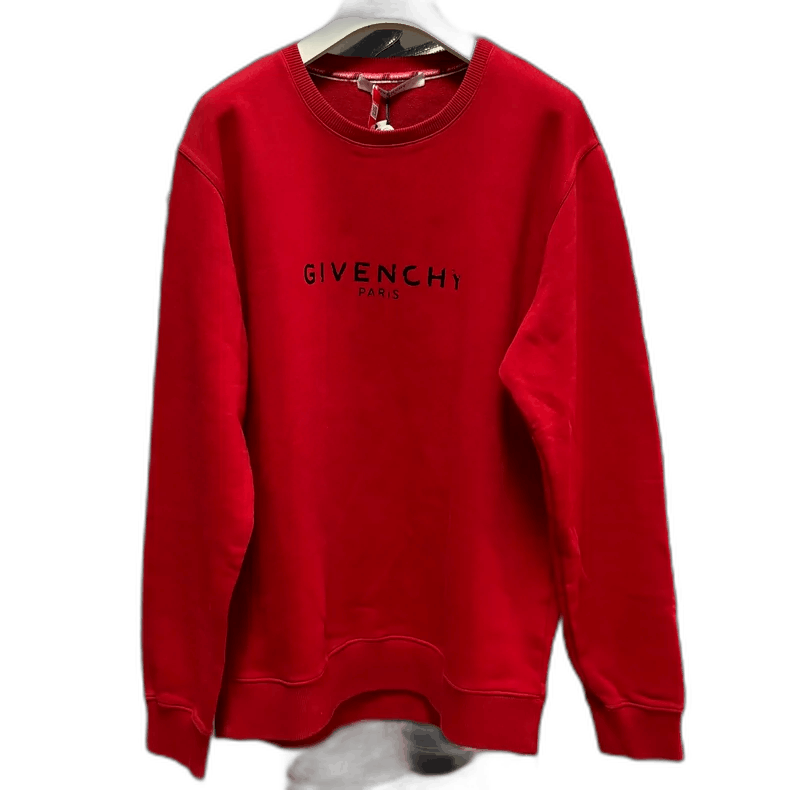 Givenchy Givenchy Givenchy Oversized Logo Sweatshirt in Red -2507 Size US S / EU 44-46 / 1 - 1 Thumbnail