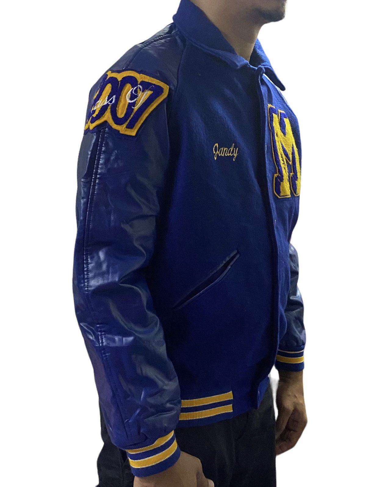 Vintage Vintage J.Faudoa Wool Varsity Jacket Size US S / EU 44-46 / 1 - 5 Thumbnail