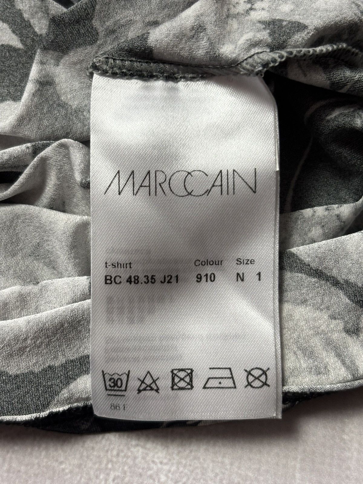 Other Marc Cain Floral Viscose Stretch Long Sleeve Top Black XS Size XS / US 0-2 / IT 36-38 - 8 Thumbnail