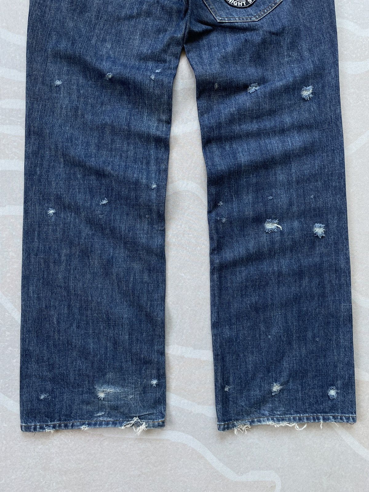 If Six Was Nine × Japanese Brand W Four Night Surf Baggy Jeans (P85) Size US 33 - 9 Thumbnail