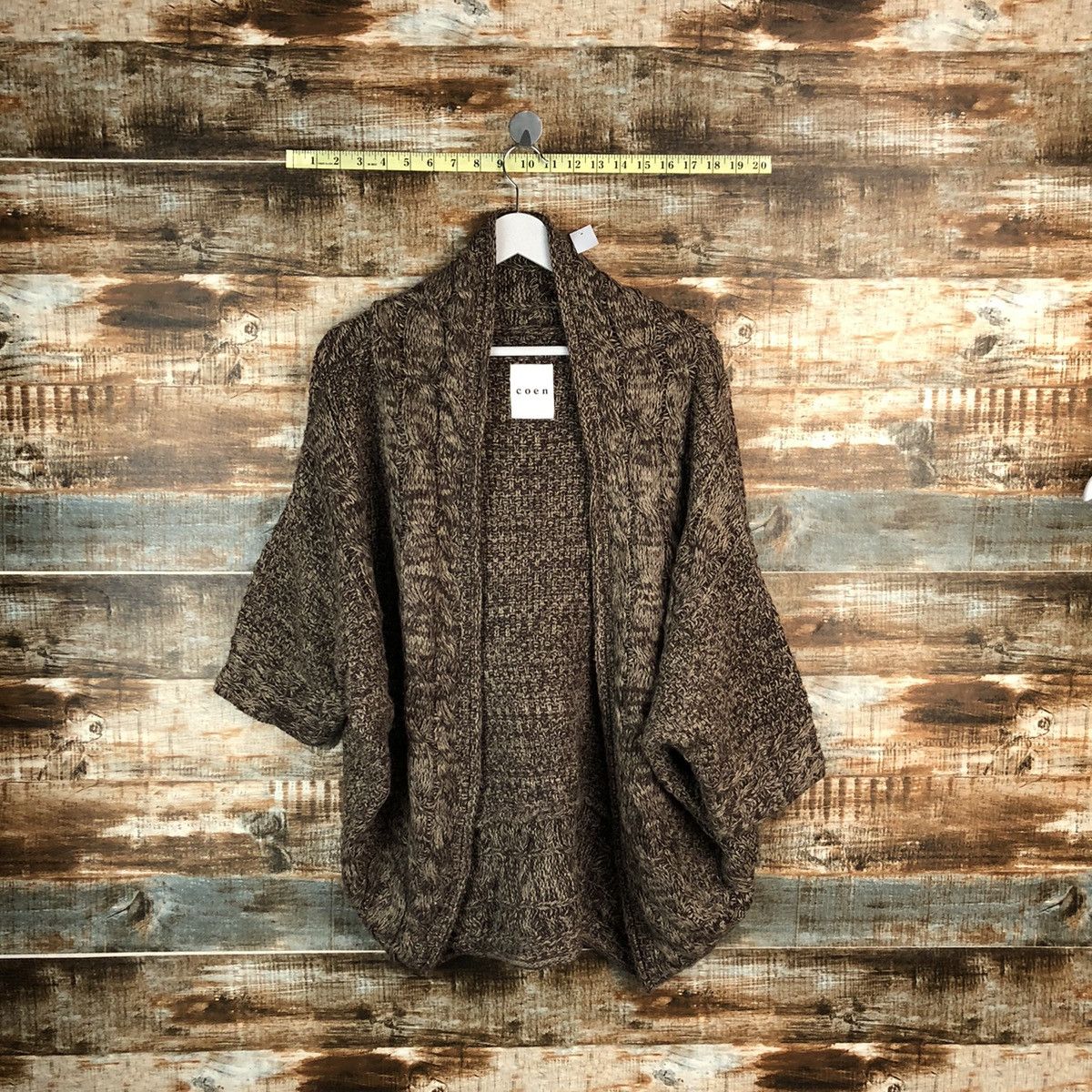 Homespun Knitwear × Japanese Brand Coen Brown cardigan japan Knitwear #A1530 Size XL / US 12-14 / IT 48-50 - 1 Thumbnail
