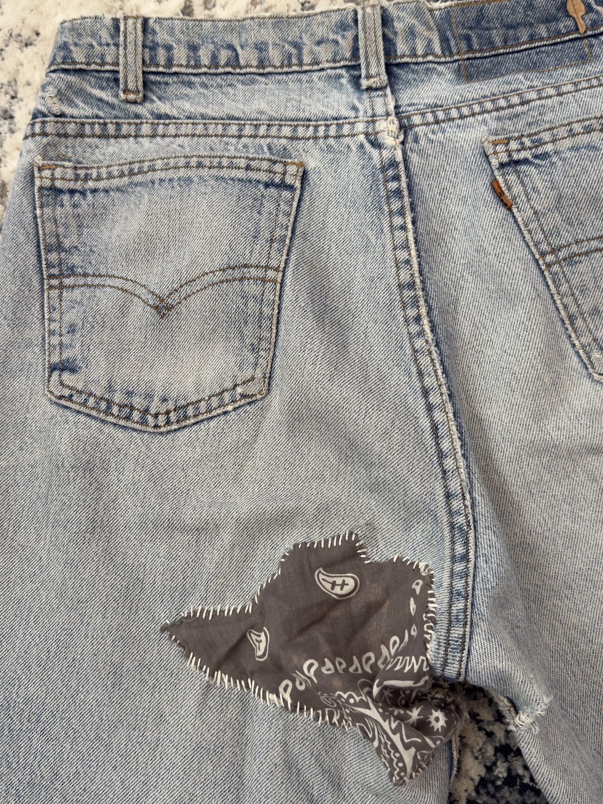 Levi's Vintage 1970 Levi Orange Tab Hippie Bell Bottoms Size US 31 - 5 Thumbnail