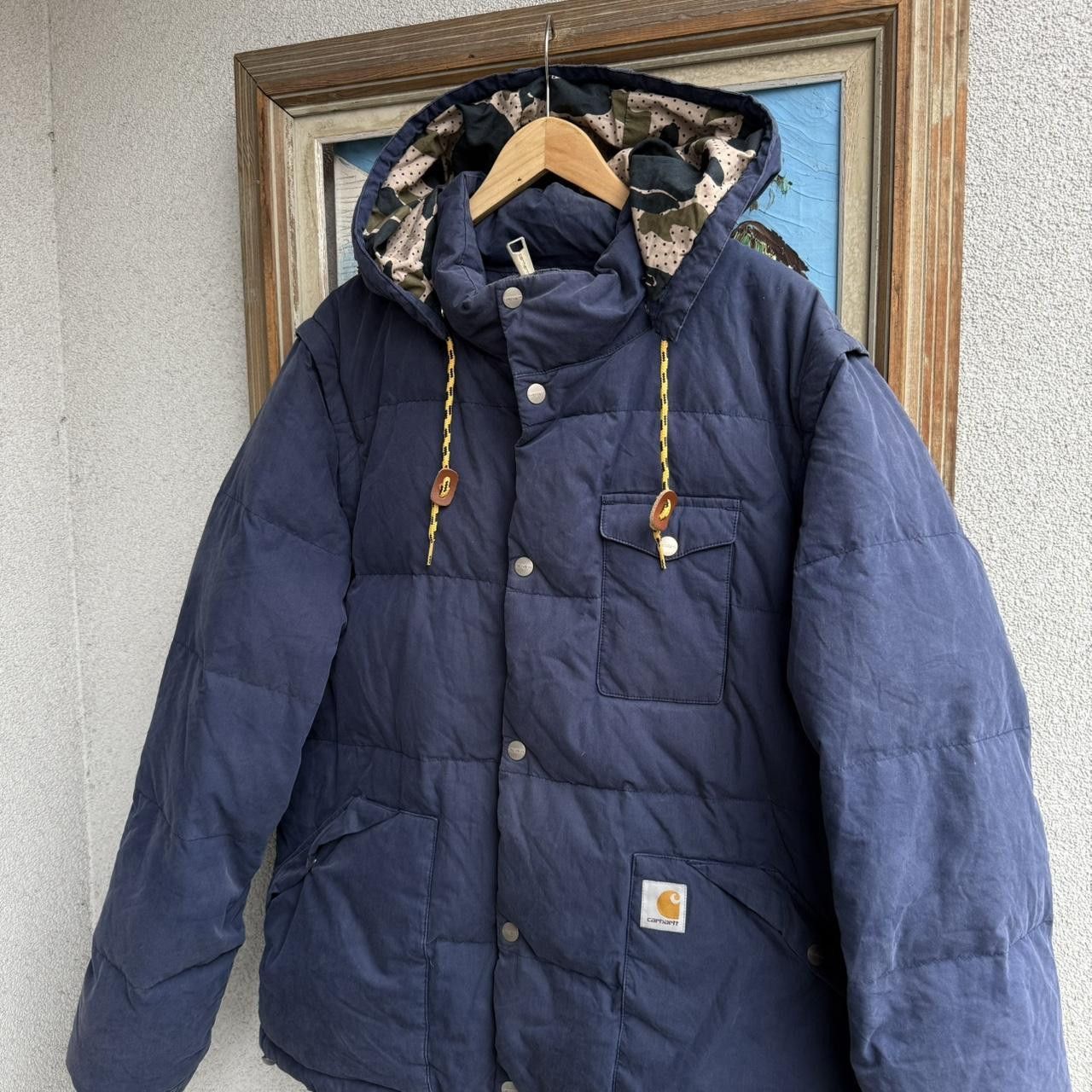 Carhartt Carhartt navy puffe with hood down filled wip Size US XL / EU 56 / 4 - 6 Thumbnail