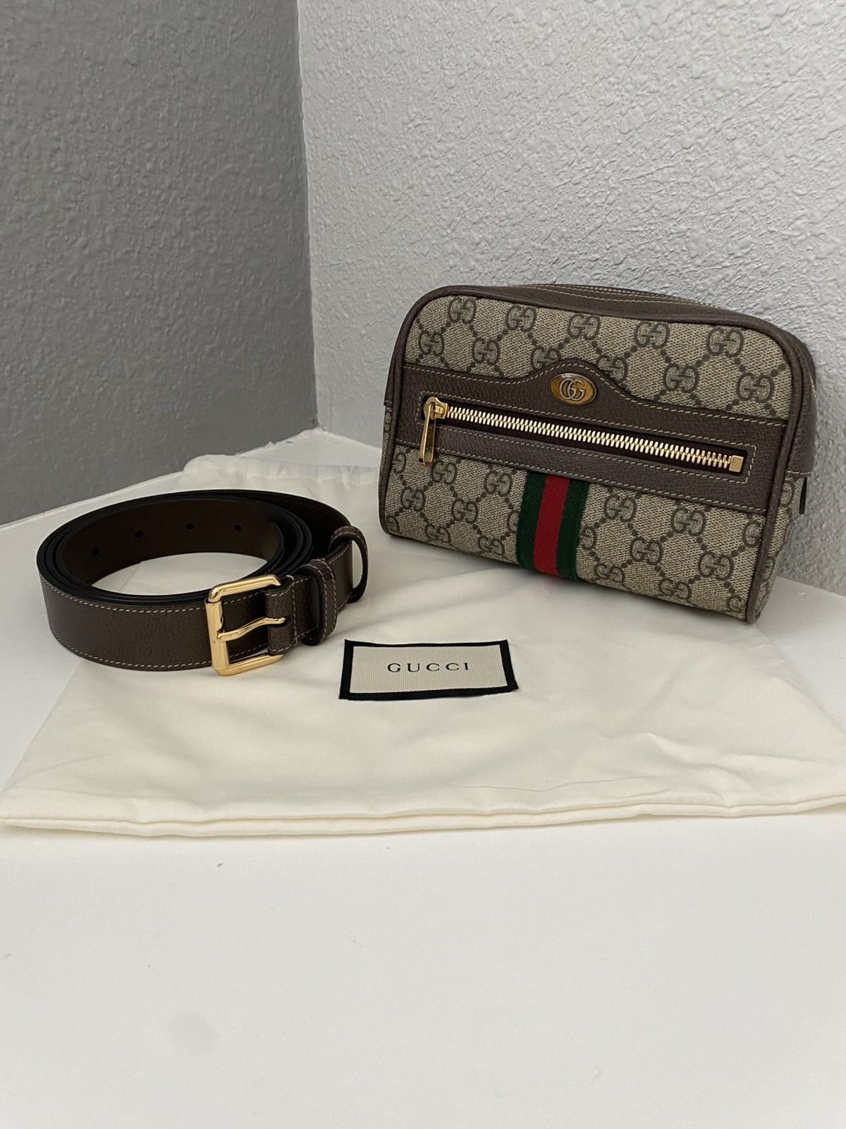 Gucci Authentic Gucci Ophidia belt bag/ bumbag Size 38 - 1 Thumbnail