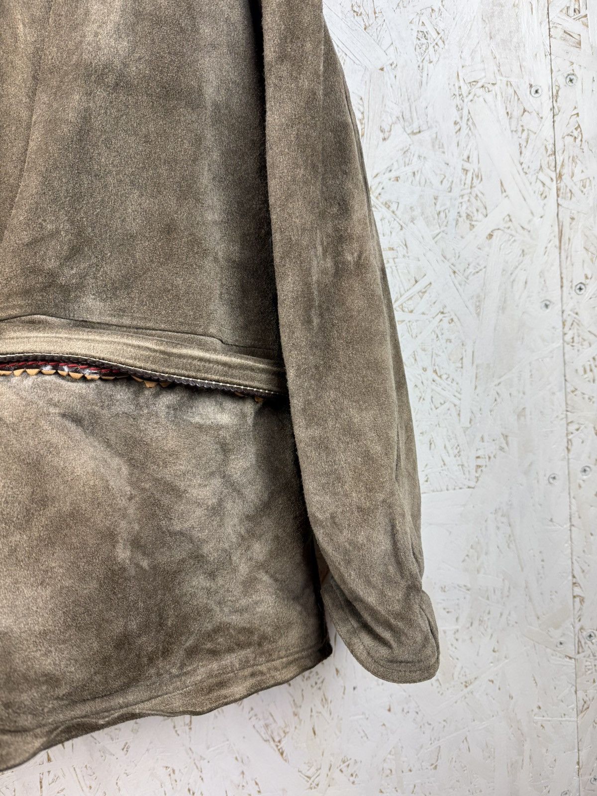 Marithe + Francois Girbaud 80s Marithe Francois Girbaud Leather Sherpa Collar Jacket Size US XL / EU 56 / 4 - 4 Thumbnail