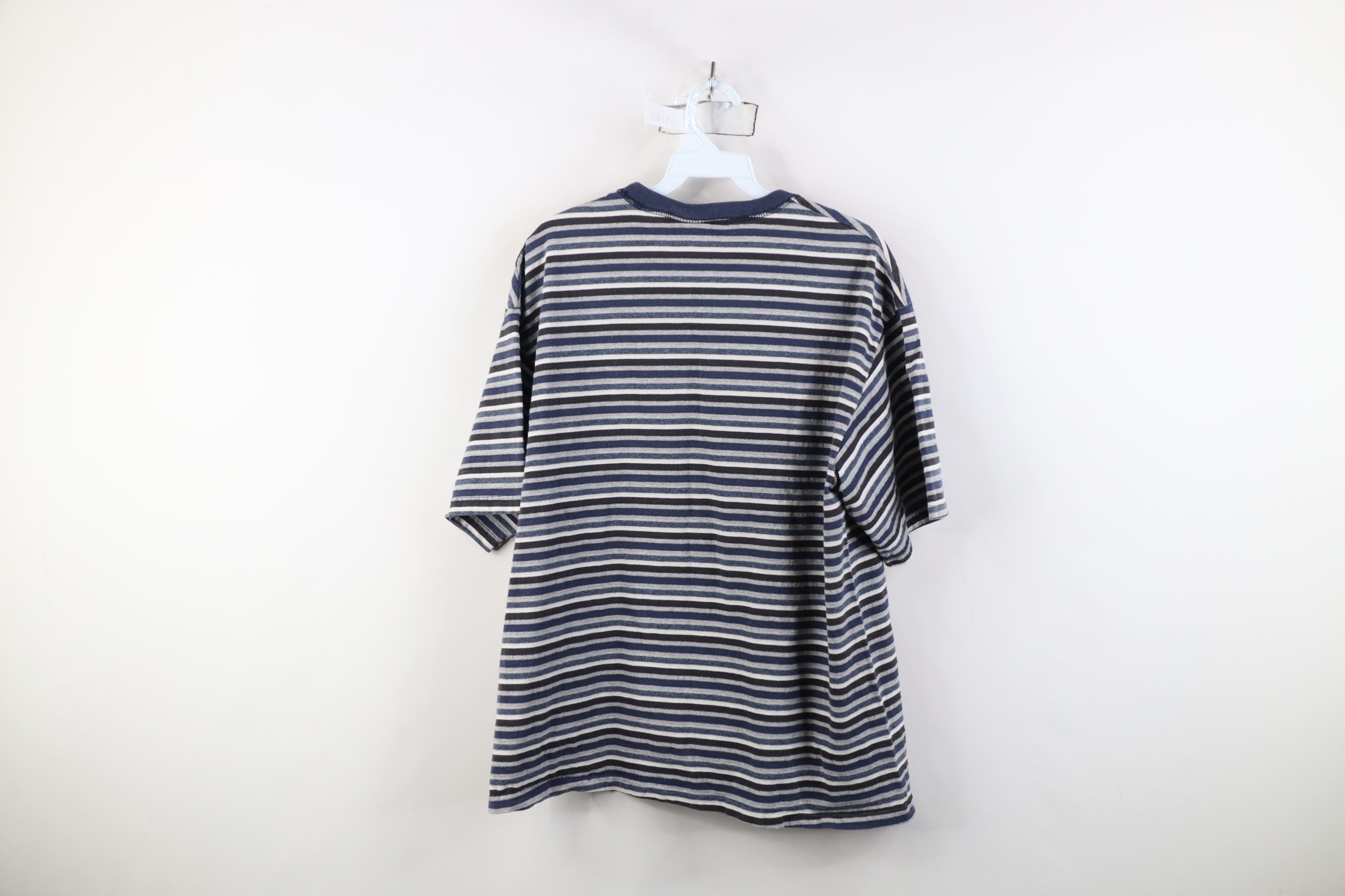 Vintage Vintage 90s Streetwear Ribbed Knit Short Sleeve T-Shirt USA Size US L / EU 52-54 / 3 - 9 Thumbnail