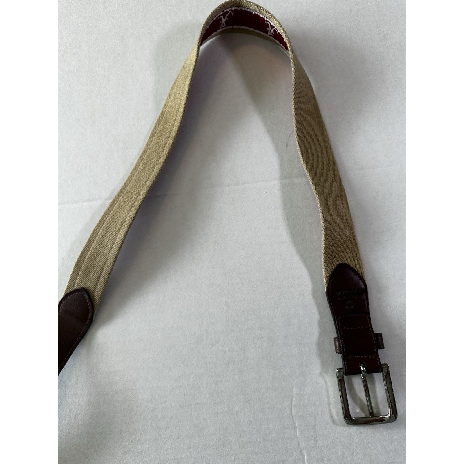 NCAA University Of Alabama Crimson Tide Canvas& Leather Belt Sz32 Size 38 - 12 Thumbnail