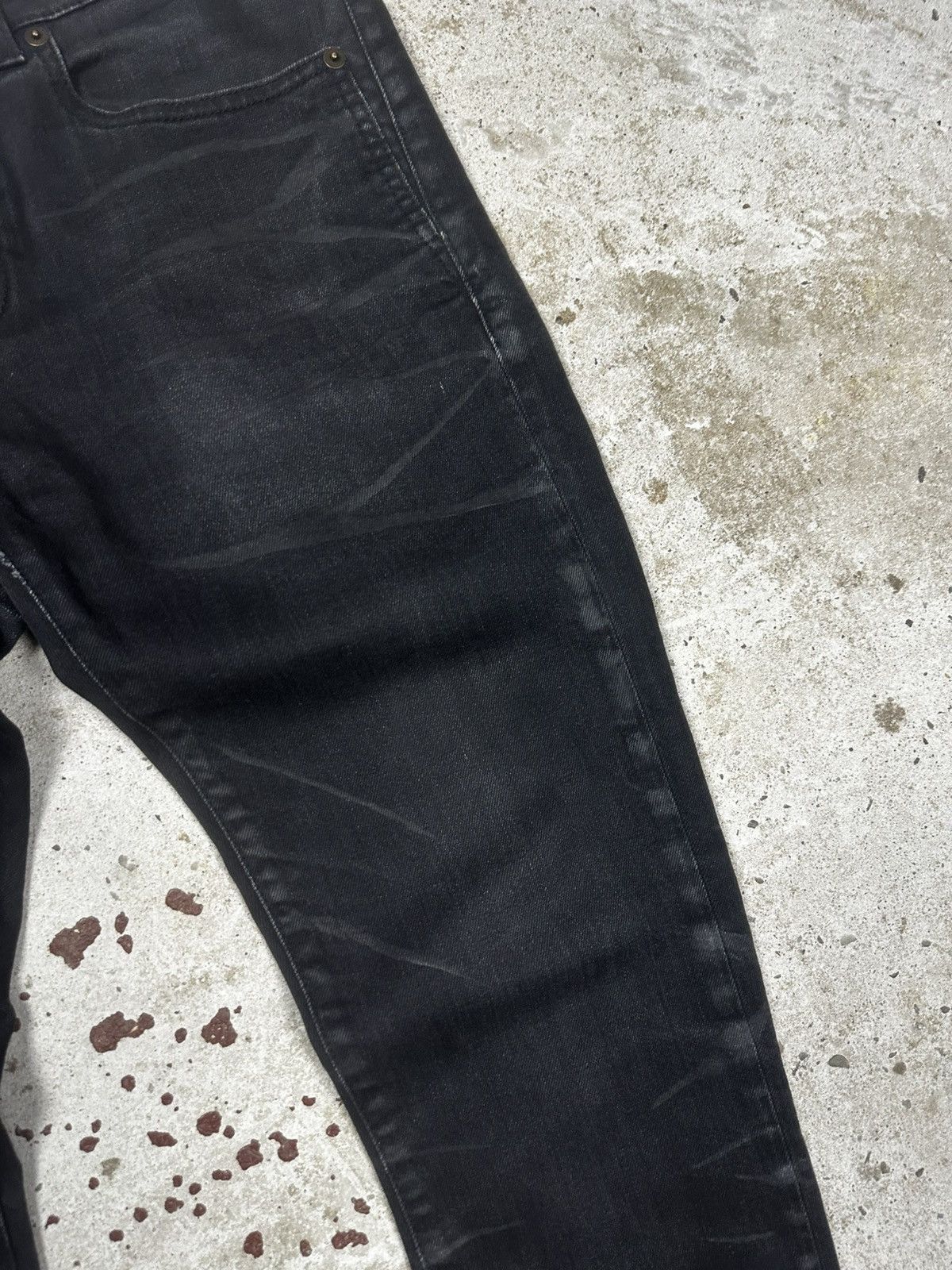 Saint Laurent Paris Saint Laurent Paris SS20 Black ‘D21’ Waxed Whiskers Skinny Size US 29 - 8 Thumbnail
