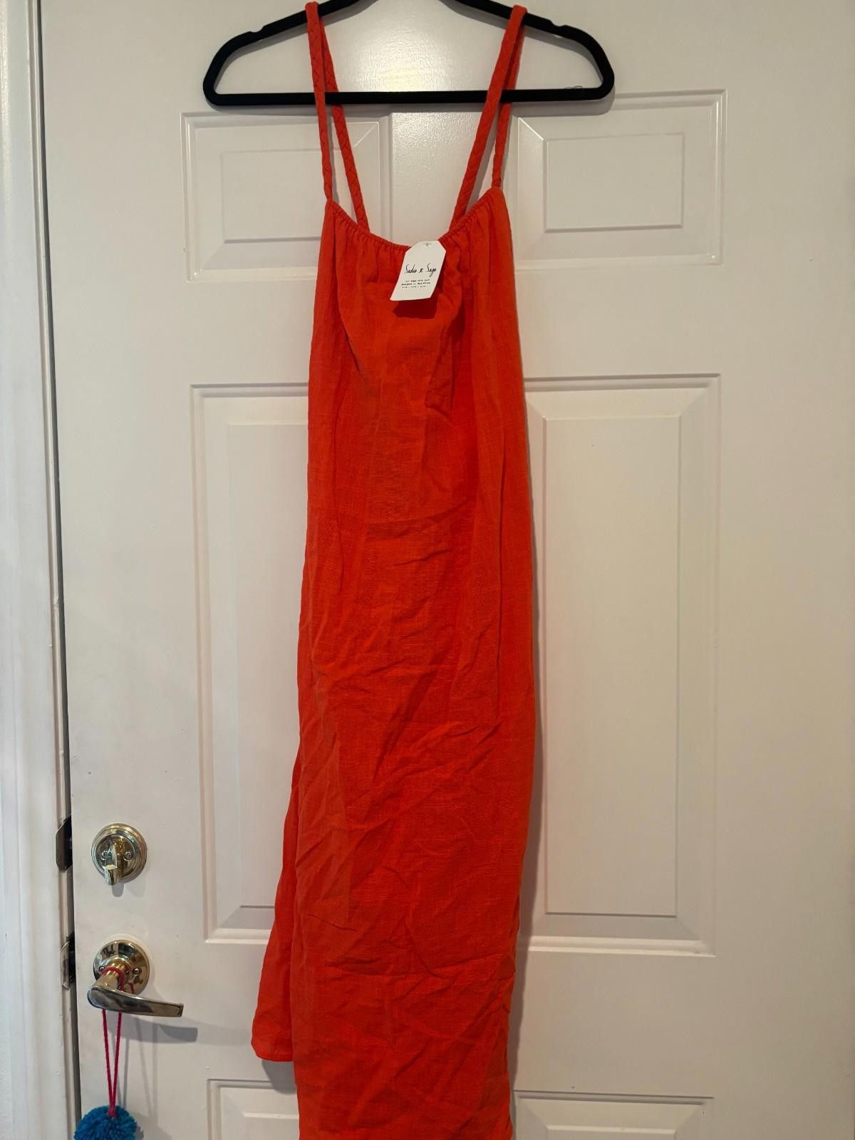 Sage Womens Sadie and Sage tangerine sundress size S #225 Size S / US 4 / IT 40 - 1 Thumbnail
