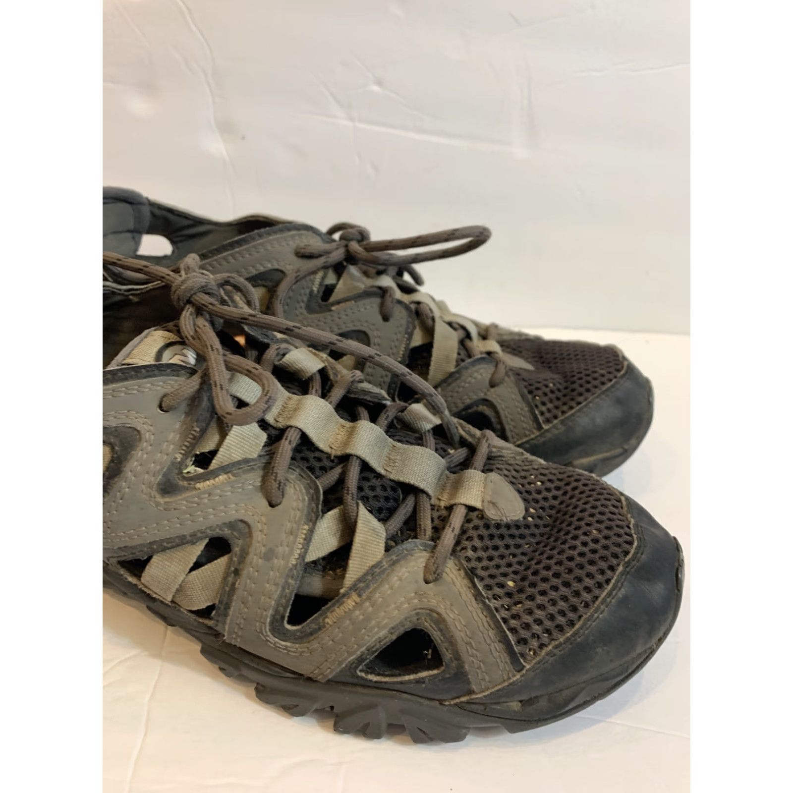 Merrell Merrell Tetrex Crest Wrap Low Top Hiking Sandals Mens 8 Black Sneaker Athletic Water Sports N/A Size US 9 / EU 42 - 3 Thumbnail