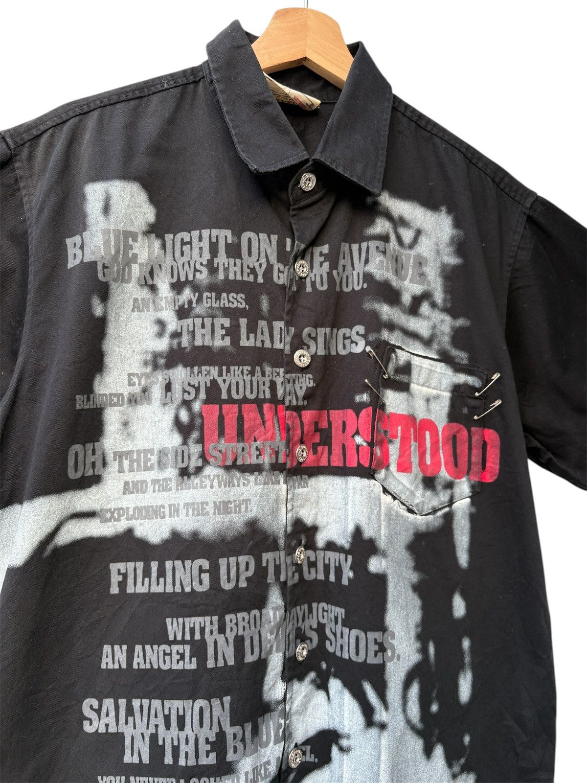 Japanese Brand Big Deep punk style shirt Size US XL / EU 56 / 4 - 4 Thumbnail