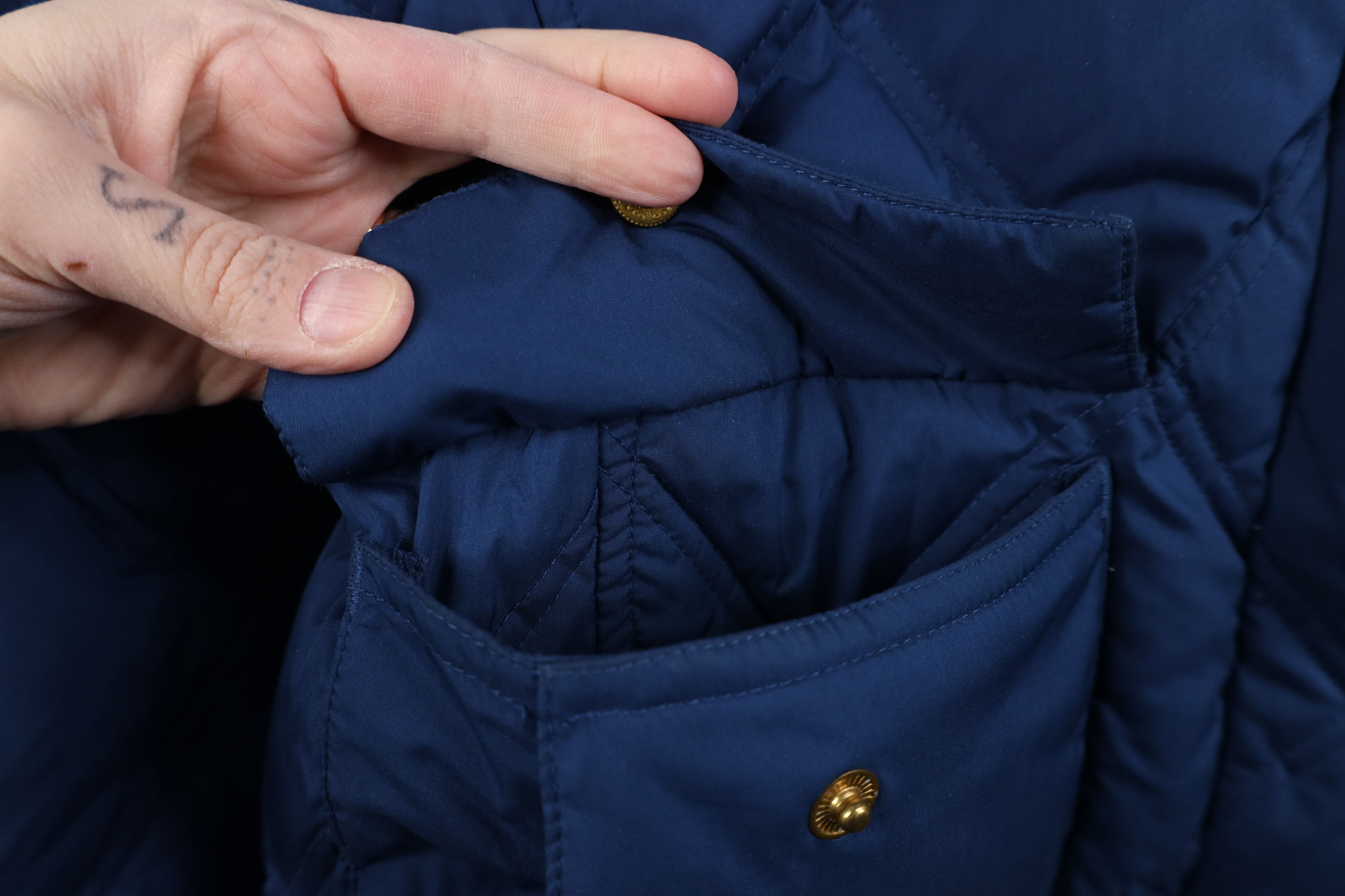 Lands' End Vintage Y2K Lands End Quilted Duck Down Puffer Jacket Size L / US 10 / IT 46 - 6 Thumbnail