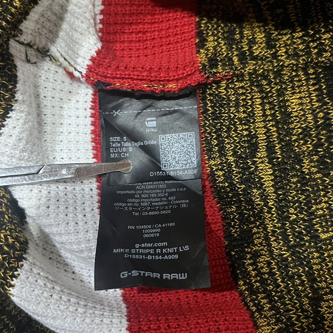 G-Star G-Star RAW Mike Stripe Knit Dark Gold/Dark Black Size US S / EU 44-46 / 1 - 9 Thumbnail