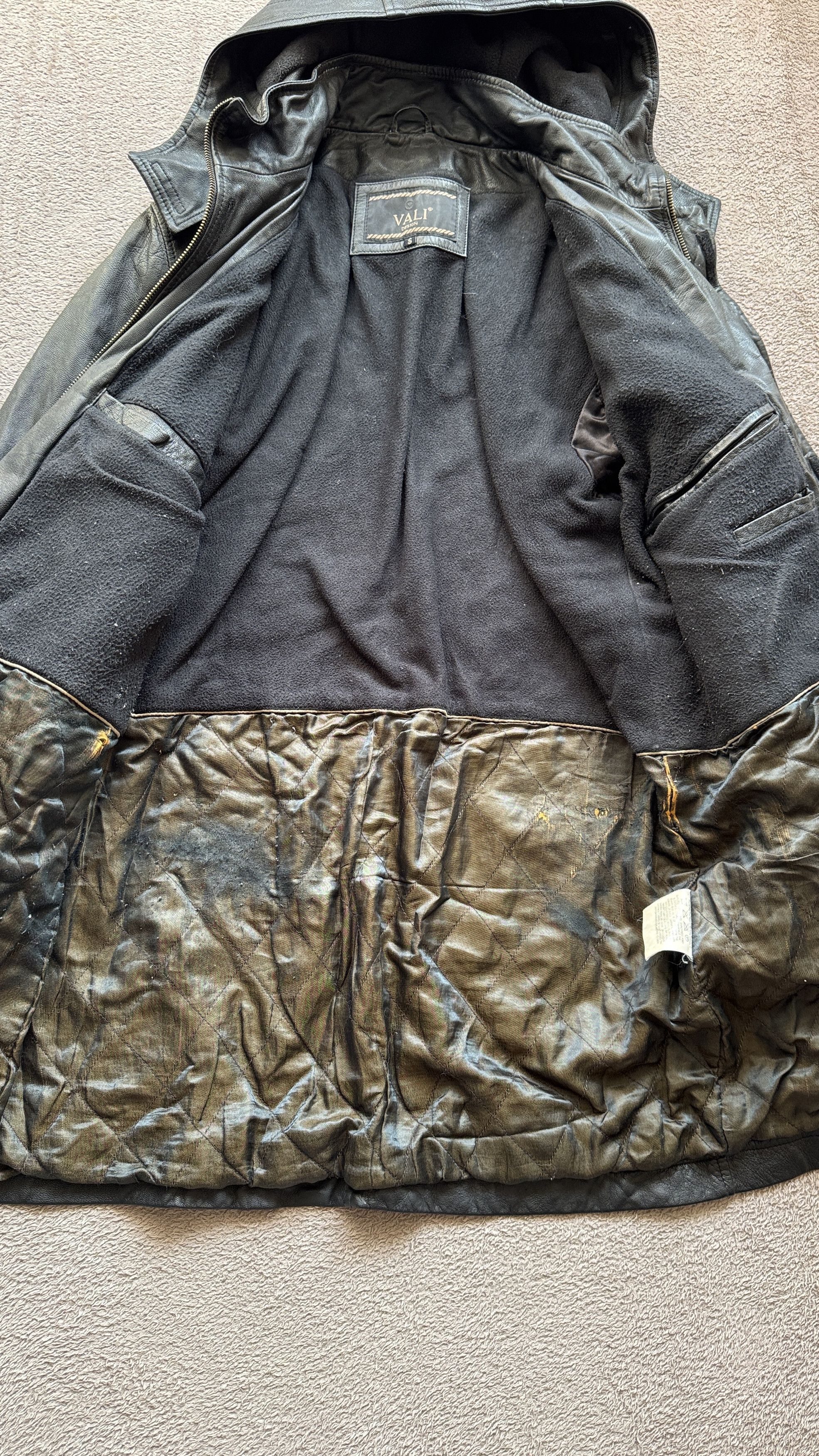 If Six Was Nine Y2K Real Leather Hood Coat Leather Jacket Helmut Lang Vibe Size US S / EU 44-46 / 1 - 4 Thumbnail