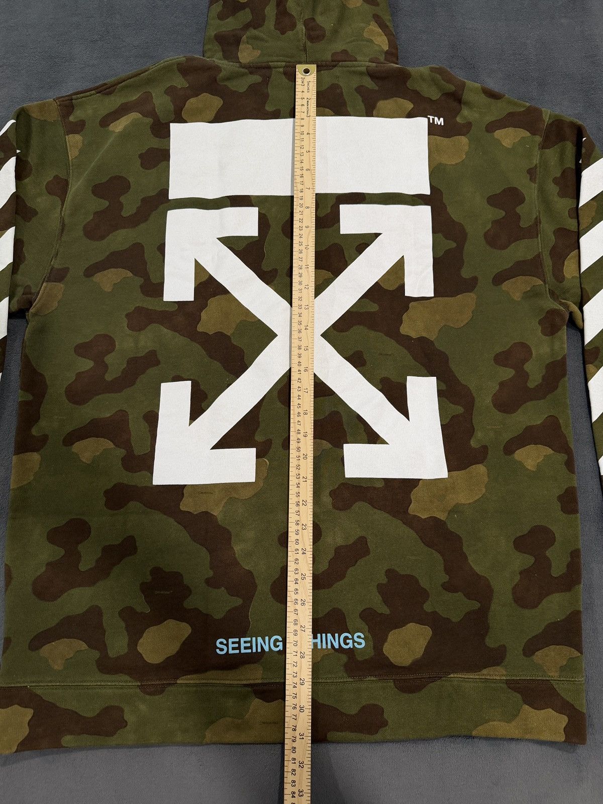 Off-White Off-White Camo "Seeing Things" Oversized Hoodie Virgil Abloh Size US XL / EU 56 / 4 - 8 Thumbnail