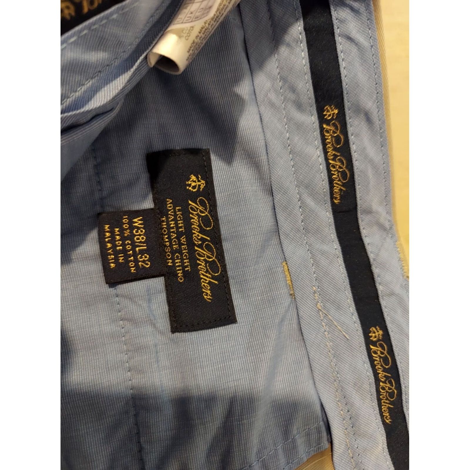 Brooks Brothers Mens Brooks Brothers Khaki Dress Pants 38x32 Cotton Chino Trouser Size US 38 / EU 54 - 5 Thumbnail