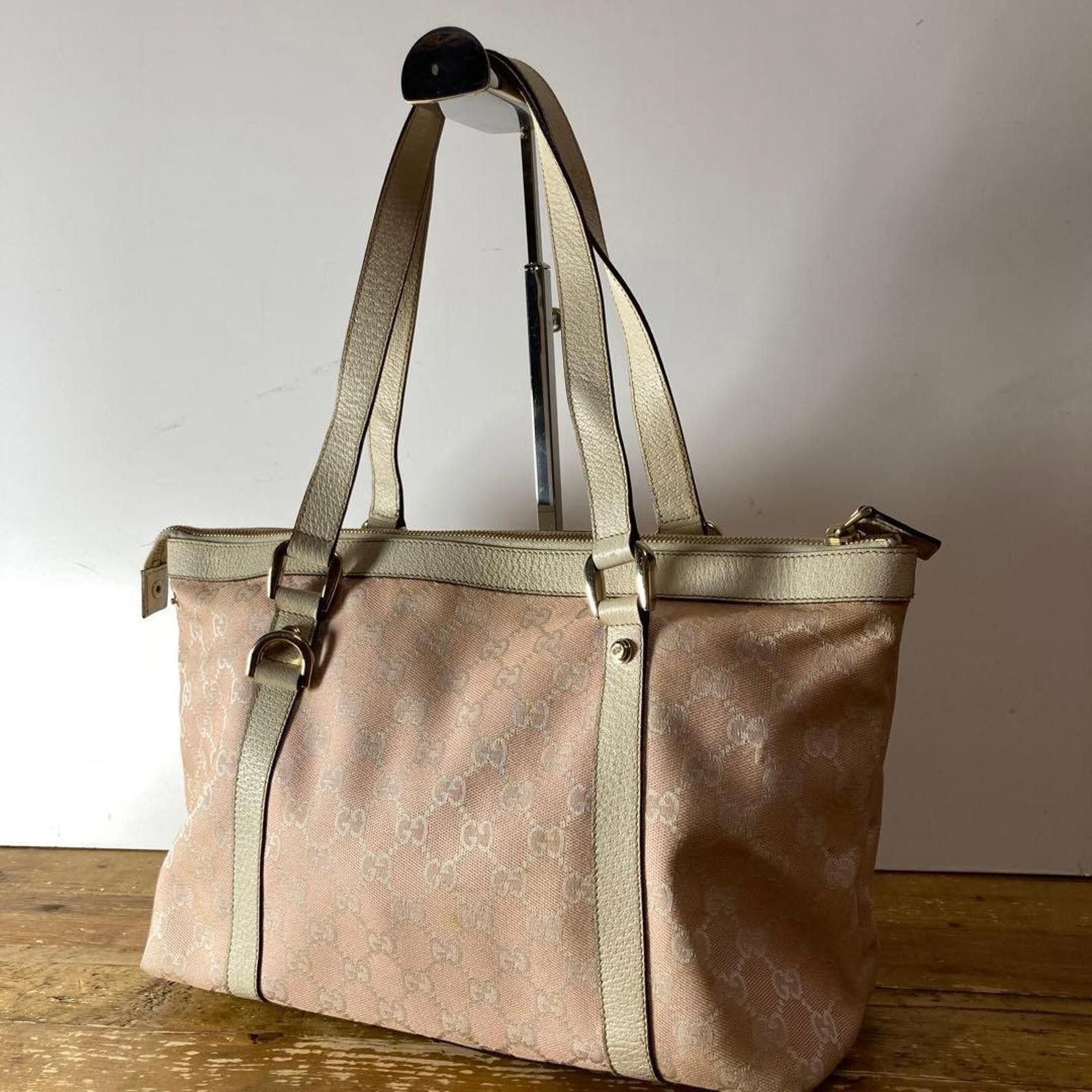 Gucci Gucci - Pink Monogram Tote Bag Size ONE SIZE - 2 Thumbnail