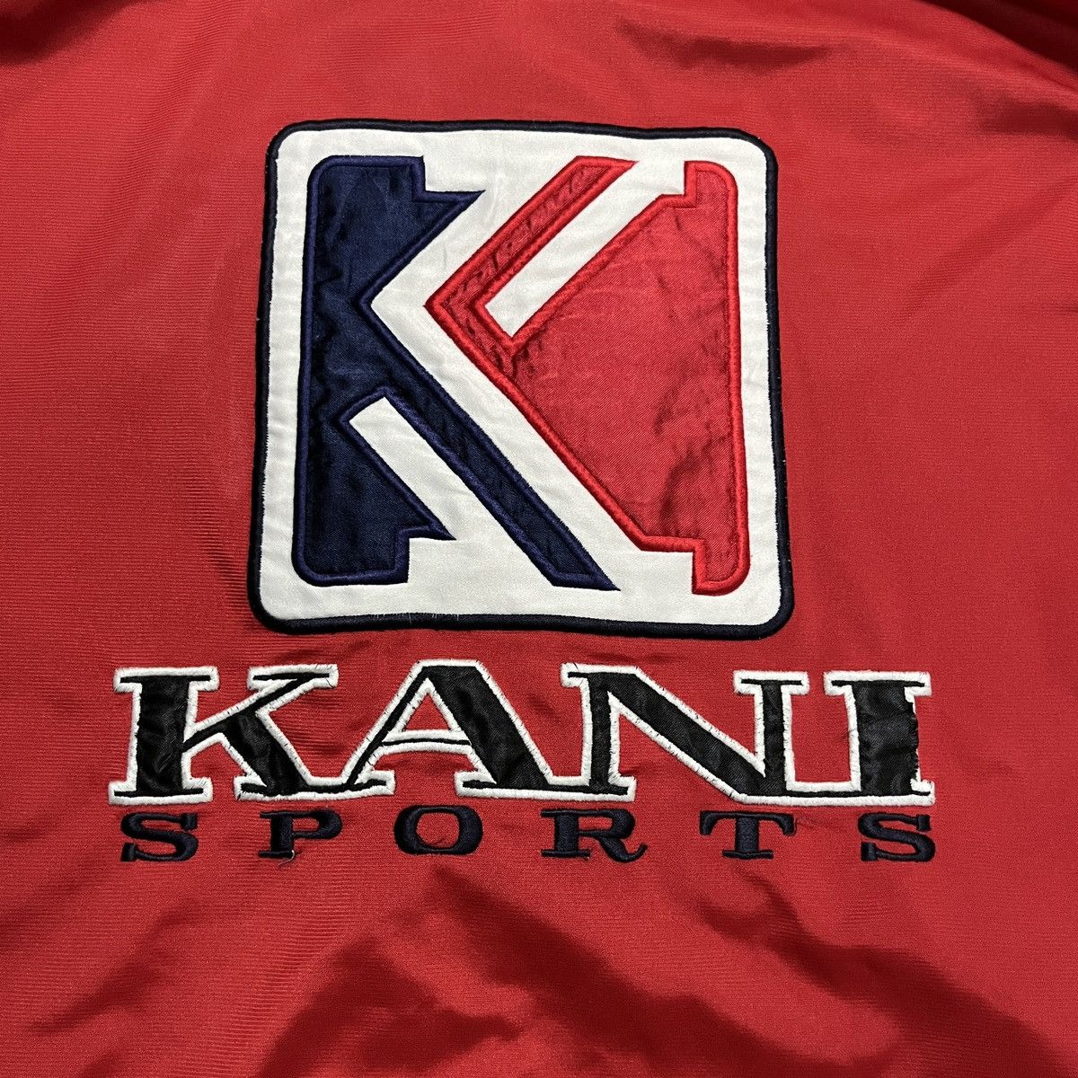 Karl Kani × Rap Tees × Vintage Vintage Karl Kani Big Logo Track Jacket Size US L / EU 52-54 / 3 - 2 Thumbnail