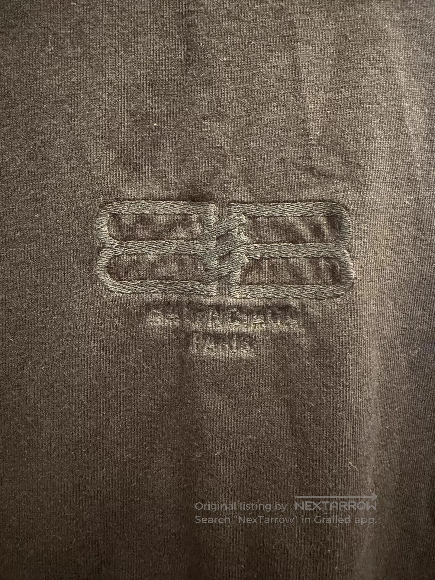 Balenciaga Black Short Sleeve T-Shirt with Front Emblem. Size US XS / EU 42 / 0 - 2 Thumbnail