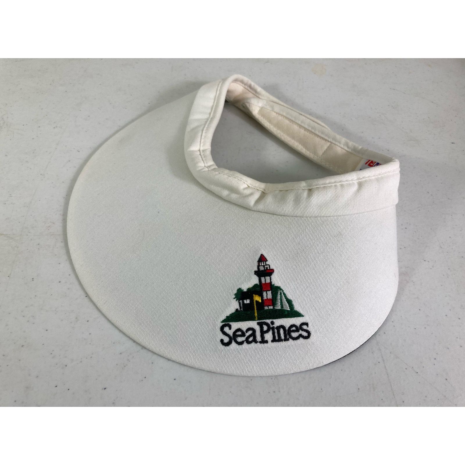 Vintage VTG Sea Pines Resort Hilton Head Golf Visor Hat White Size ONE SIZE - 5 Thumbnail