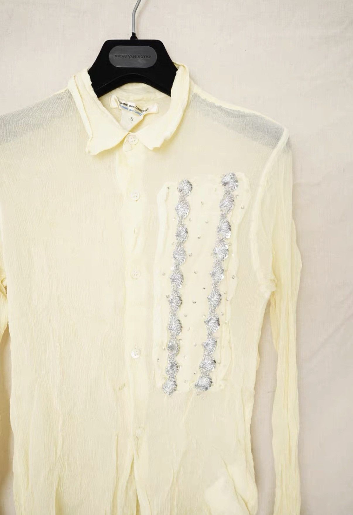 Comme des Garcons Comme des Garçons Pleated Long Sleeve Sequin Shirt Size US S / EU 44-46 / 1 - 3 Thumbnail