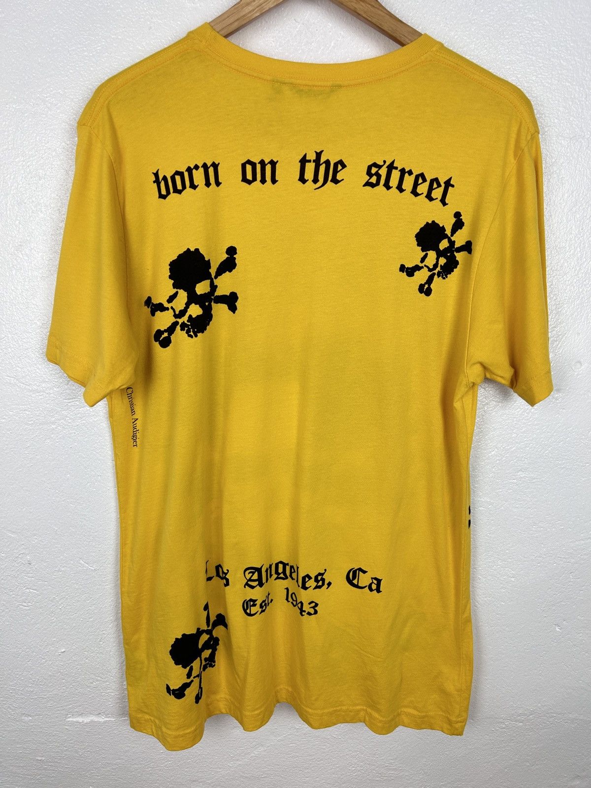 Christian Audigier BNWT Smet By Christian Audigier Rhinestones Skull T-Shirt Size US XL / EU 56 / 4 - 6 Thumbnail