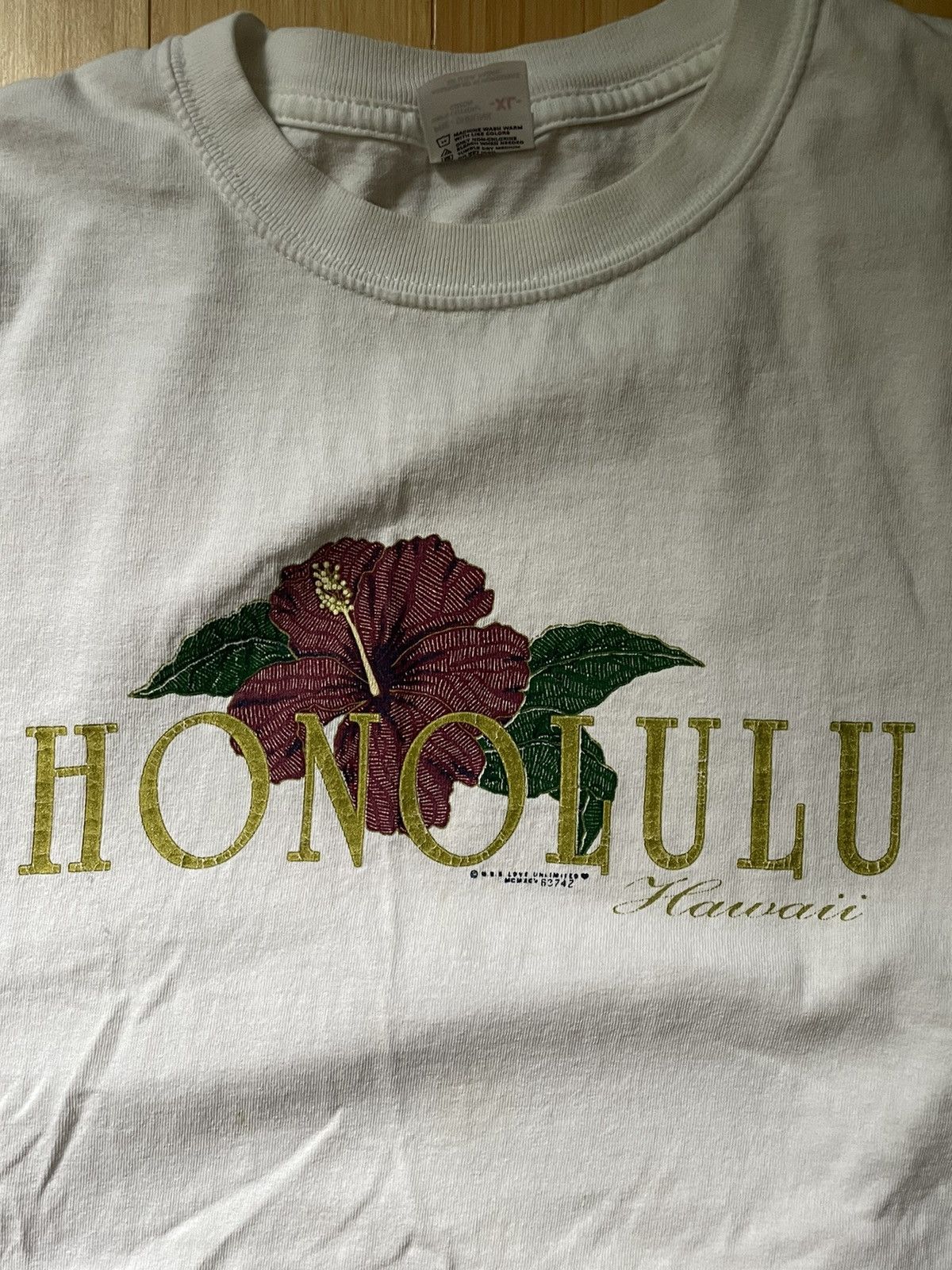 Anvil × Vintage Vintage 1990’s Honolulu Tee Size US XL / EU 56 / 4 - 2 Thumbnail