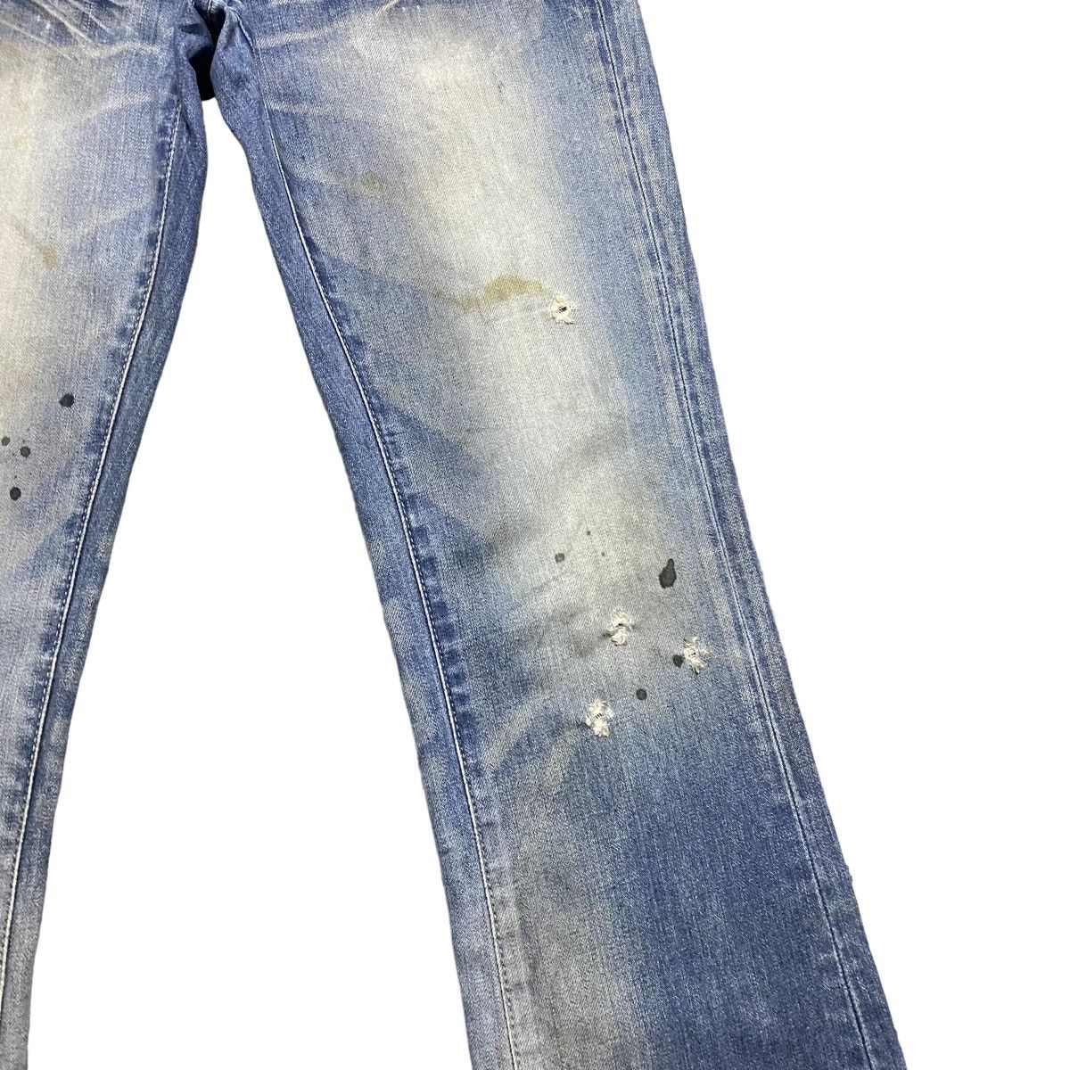 Vanquish Vanquish Gold Mudwash Denim Flare Jeans Size US 30 / EU 46 - 6 Thumbnail