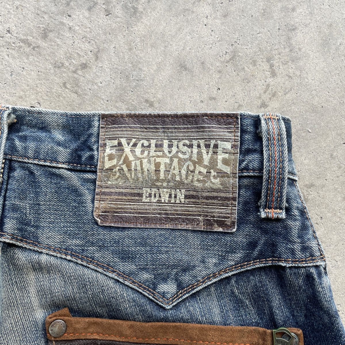 Edwin Vintage Edwin Distressed Jeans Faded Denim Pants W31 Size US 31 - 11 Thumbnail