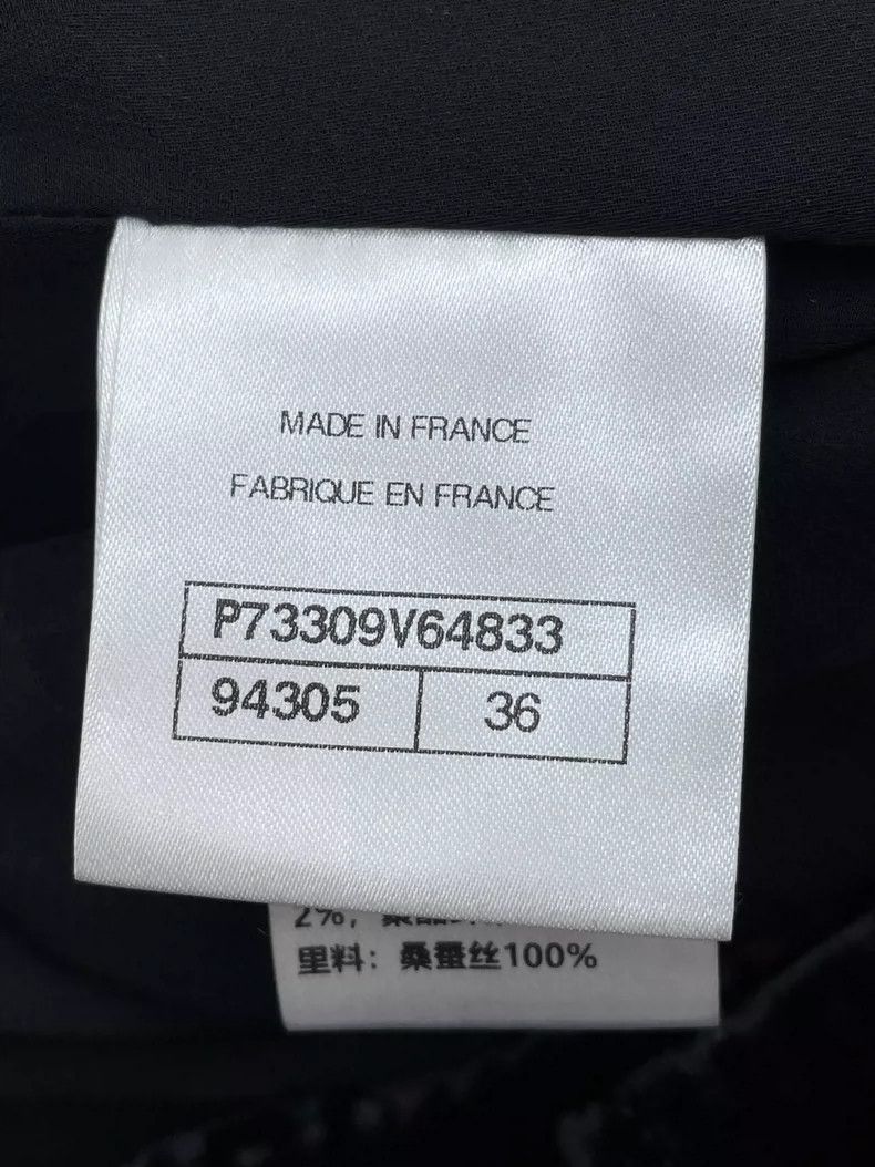 Chanel Chanel 22B pink collar black velvet jacket 2504-Nextarrow Size XS / US 0-2 / IT 36-38 - 8 Thumbnail