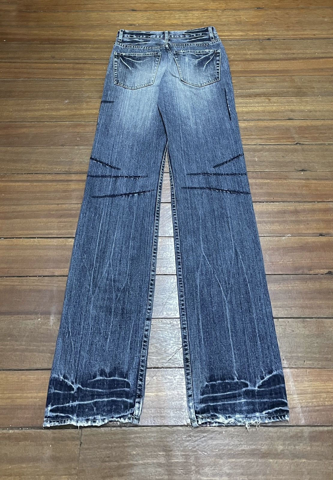 Japanese Brand × Le Grande Bleu (L.G.B.) × Takeo Kikuchi Rare Design Vintage Brand Takeo Kikuchi Jeans 1990s Size US 29 - 2 Thumbnail