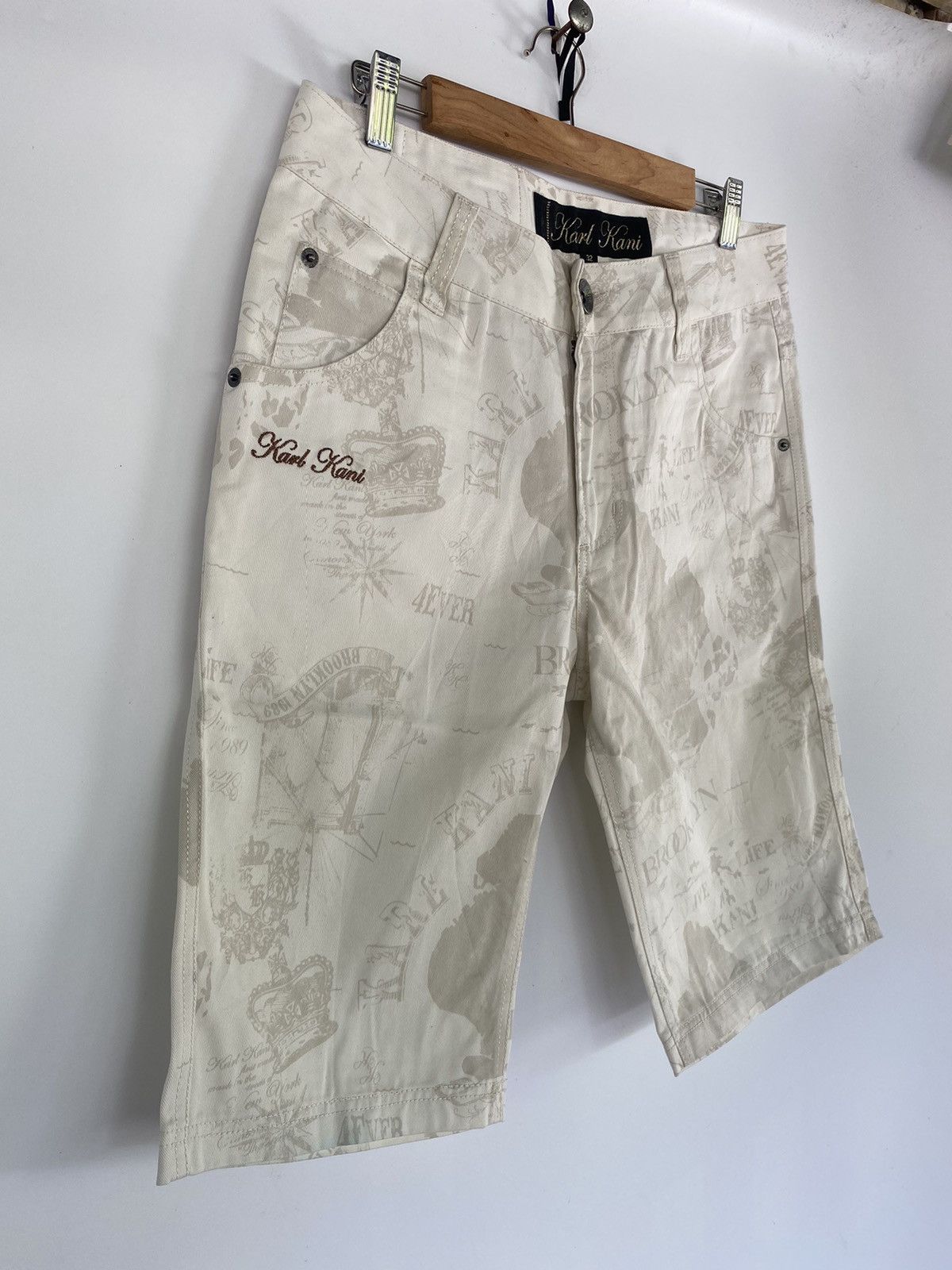 Japanese Brand × Karl Kani Karl Kani Printed Brooklyn Short Pants Size US 34 / EU 50 - 3 Thumbnail