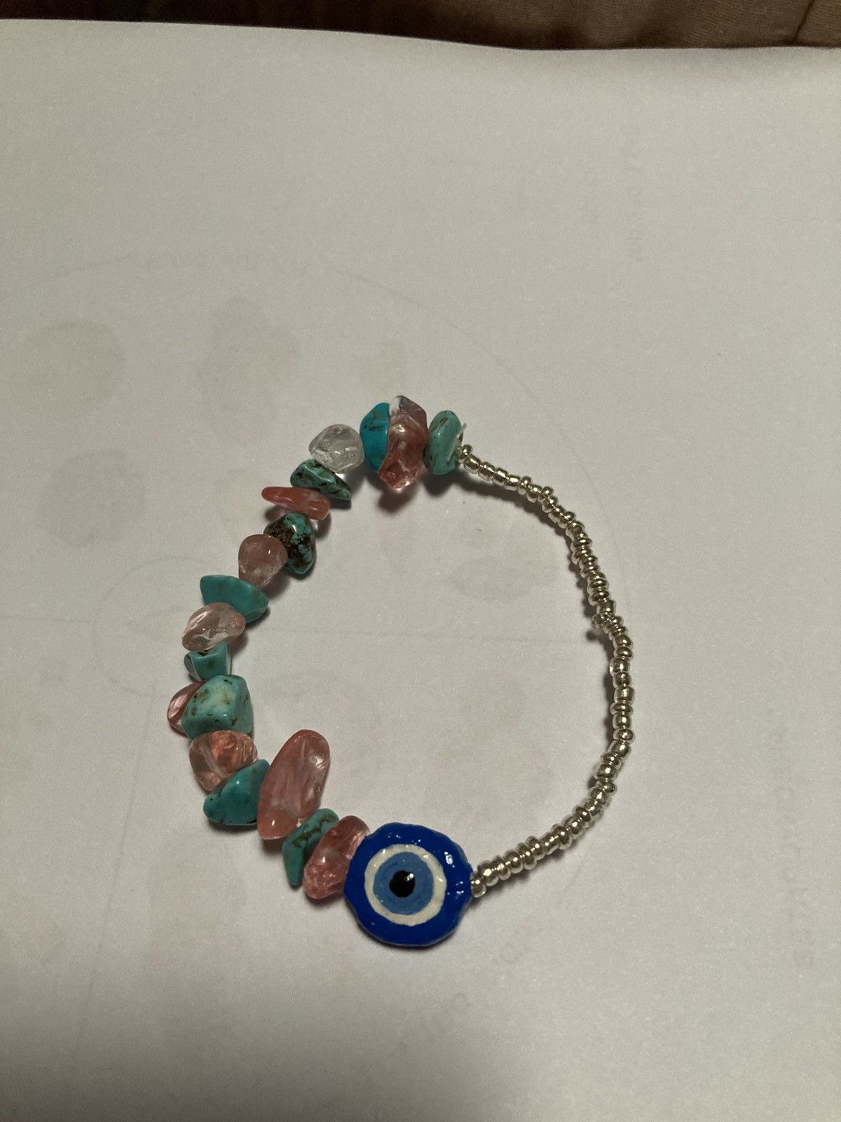 Other Evil eye and semi precious beaded bracelet Size ONE SIZE - 1 Preview
