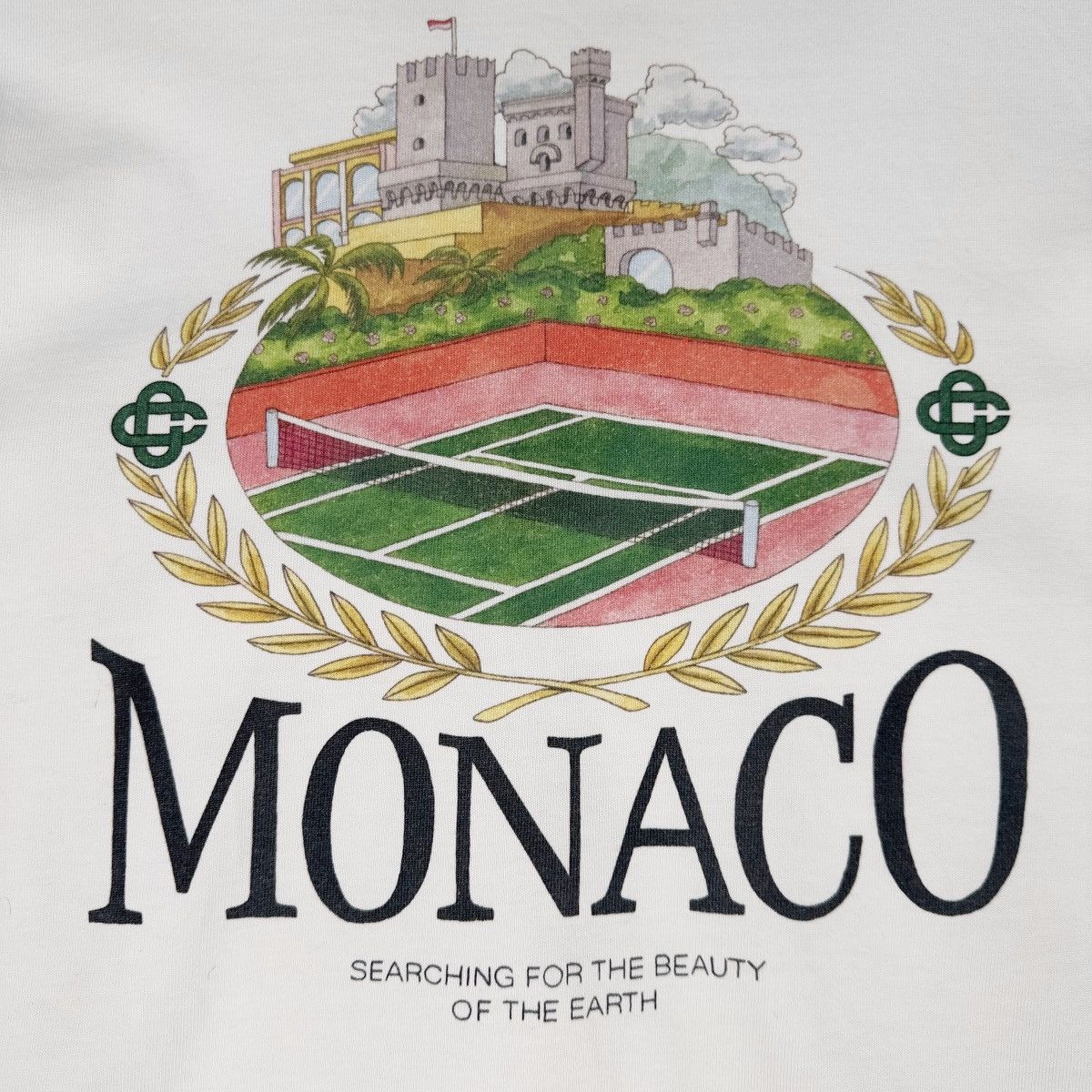Casablanca Casablanca Tennis Club Monaco T-Shirt Mens Medium White Size US M / EU 48-50 / 2 - 2 Thumbnail