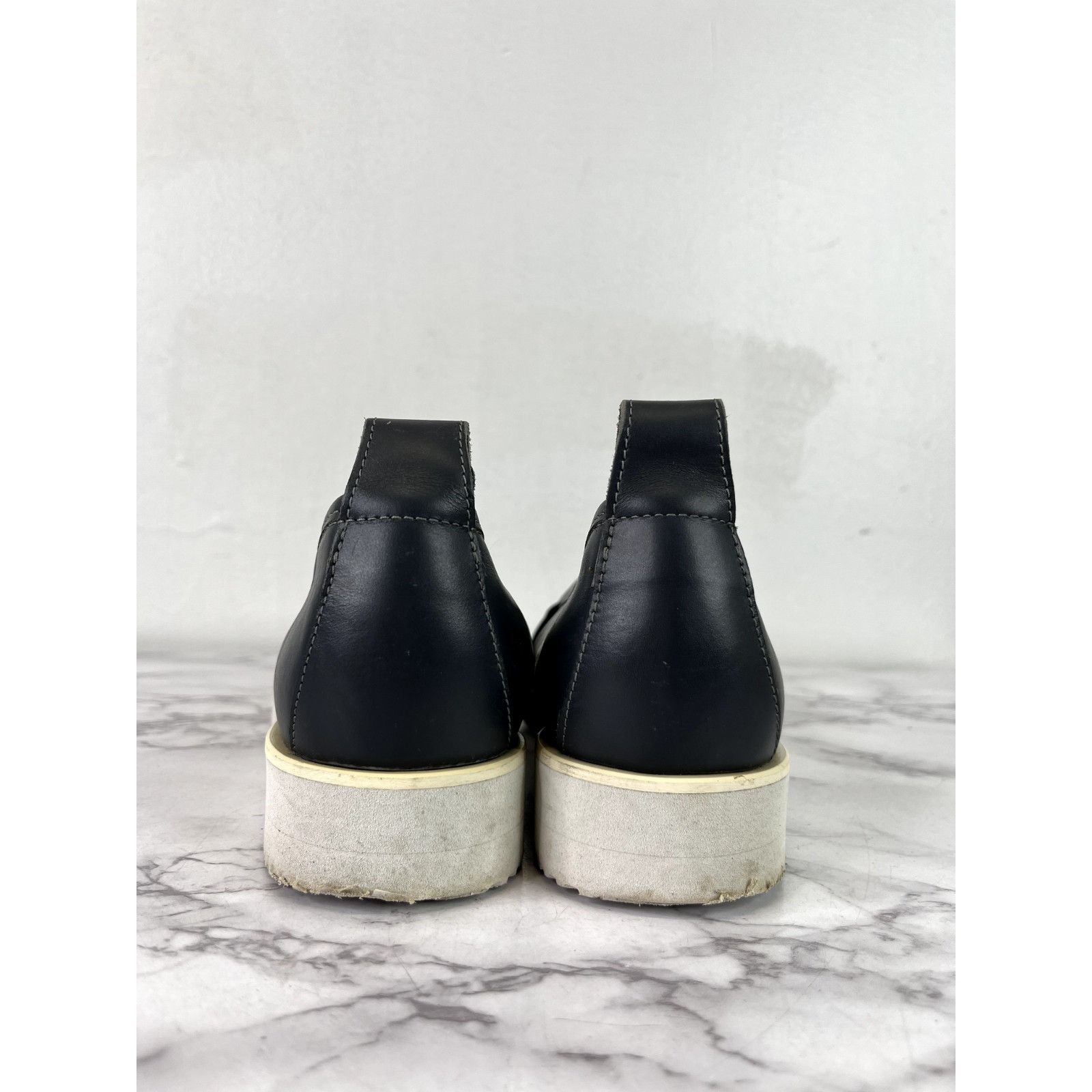 Everlane Everlane Women's Gray The Leather Street Shoe Sz 8.5 Size US 8.5 / IT 38.5 - 5 Thumbnail
