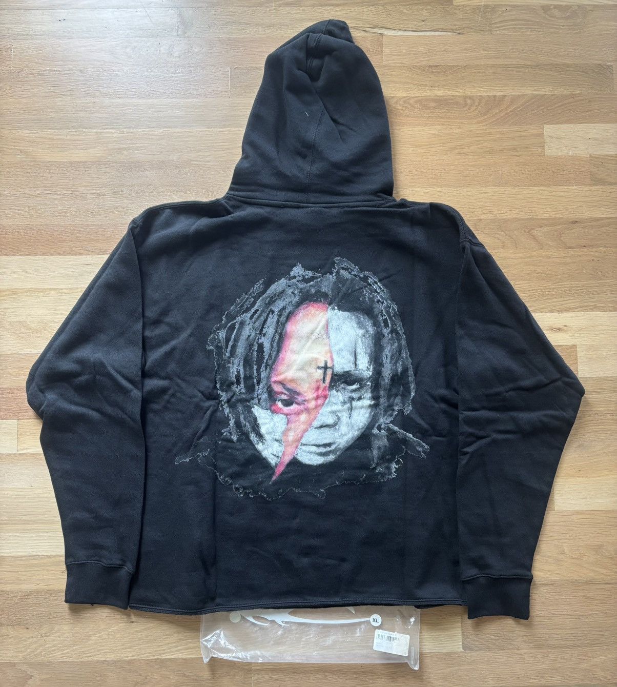 Revenge × Trippie Redd Revenge Trippie Redd Arch Logo Hoodie Size US XL / EU 56 / 4 - 4 Thumbnail