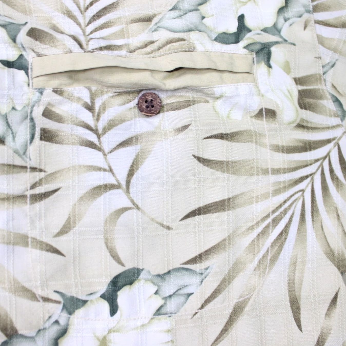 Tommy Bahama Tommy Bahama Camp Shirt Men Medium Beige Floral Silk S/S Button-Up Casual Beach Hawaii Size US M / EU 48-50 / 2 - 6 Thumbnail
