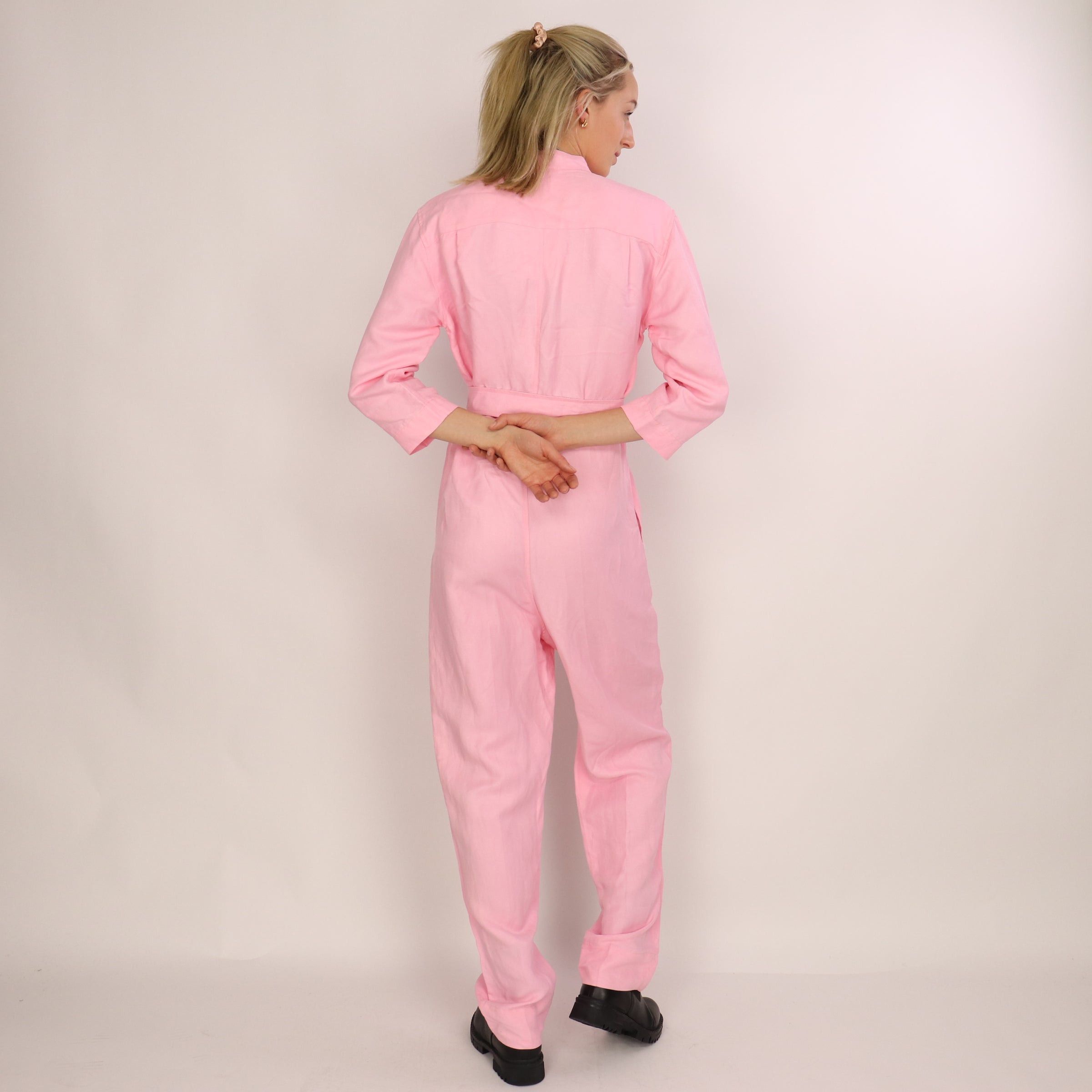 Sandro Sandro Straight-leg Twill Jumpsuit Pink Size EU 36 Size 27" / US 4 / IT 40 - 6 Thumbnail