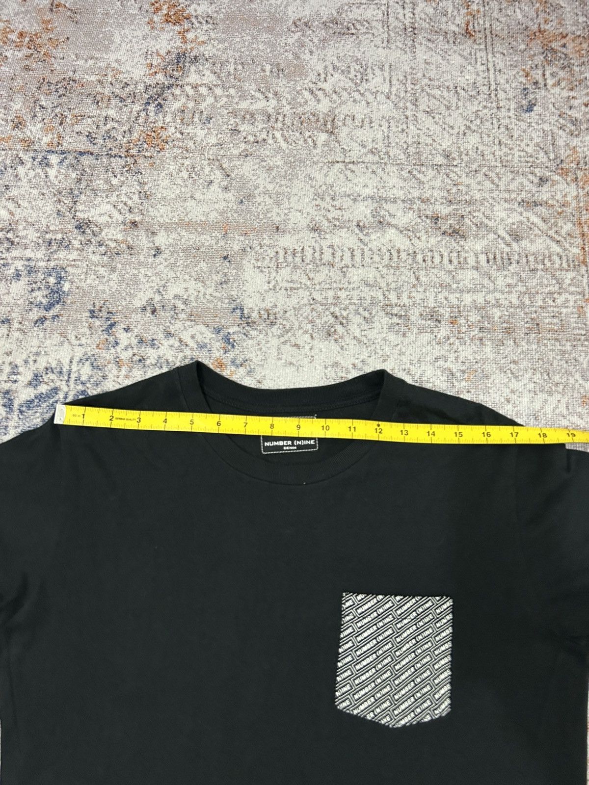 Number (N)ine Number Nine Pocket Logo Black Tshirt Size US M / EU 48-50 / 2 - 10 Thumbnail