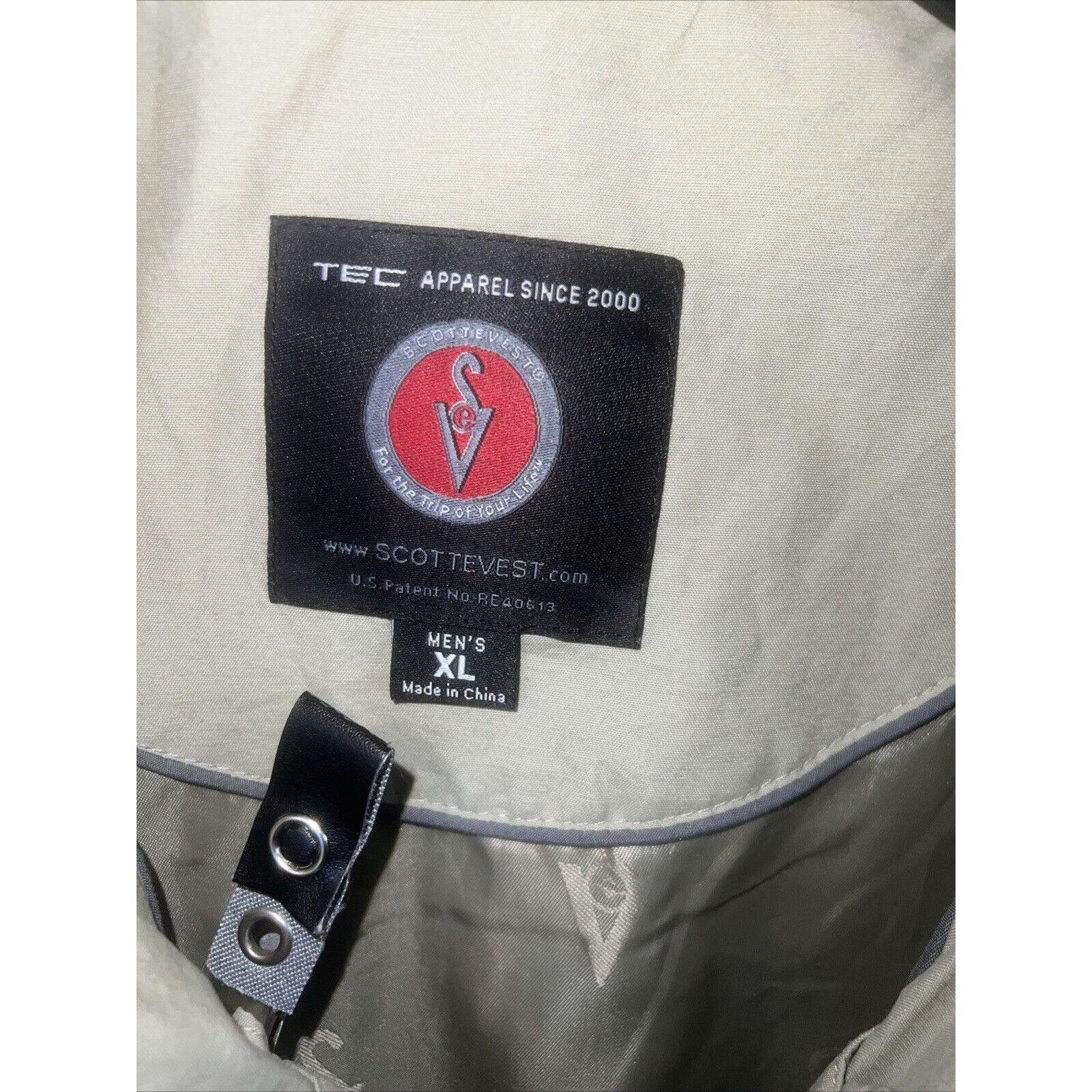 SCOTTeVEST TEC Men’s Scottevest Size XL Beige Utility Vest Zip Pockets Size US XL / EU 56 / 4 - 2 Thumbnail