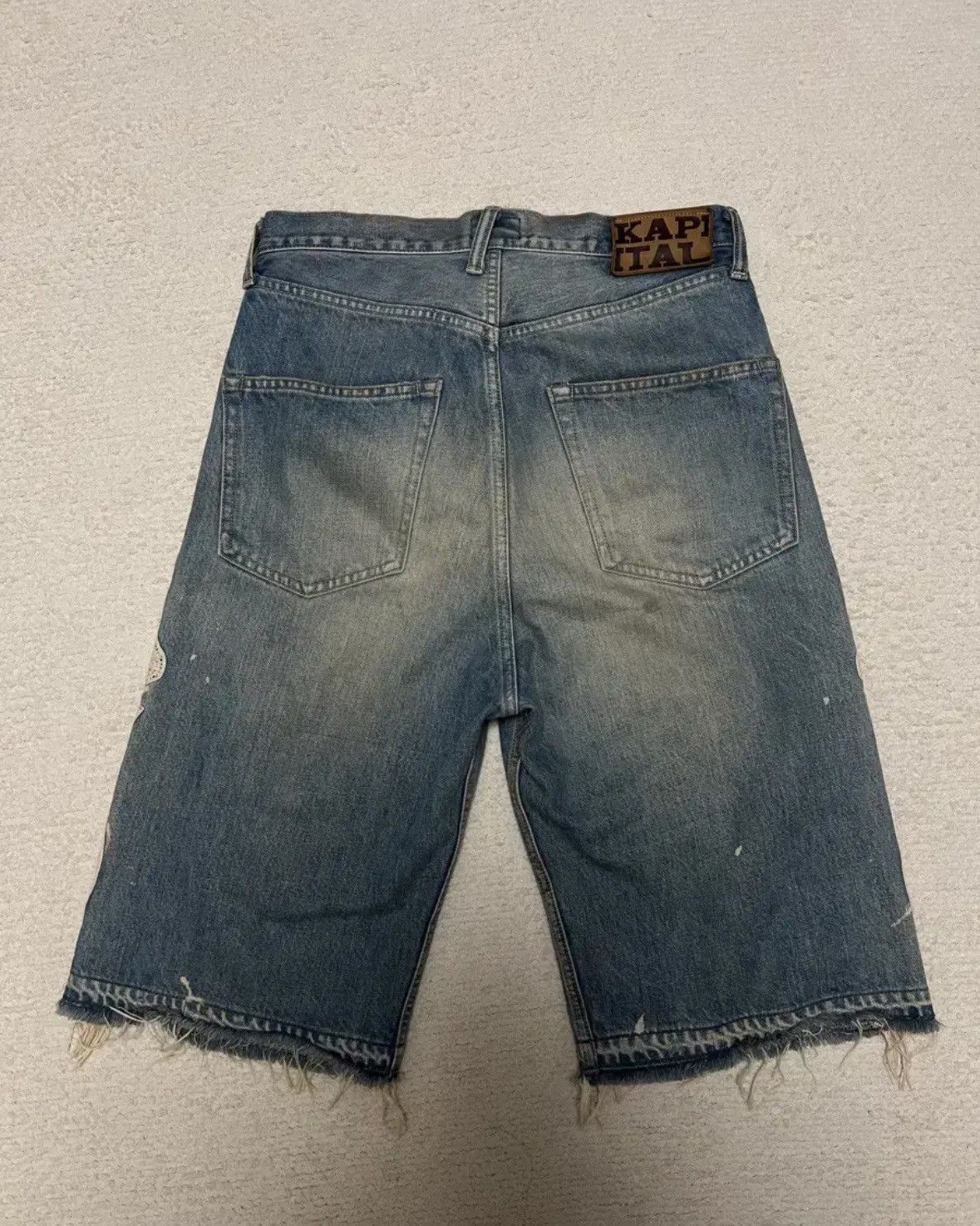 Kapital Kapital Bone Denim Shorts Size US 30 / EU 46 - 2 Thumbnail