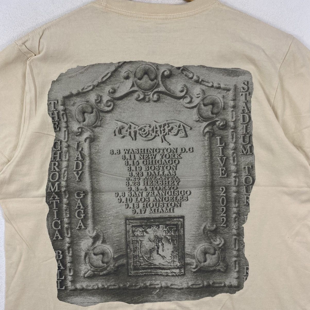 Band Tees Lady Gaga Chromatica Ball 2022 Tour Tee Shirt Medium Size M / US 6-8 / IT 42-44 - 5 Thumbnail