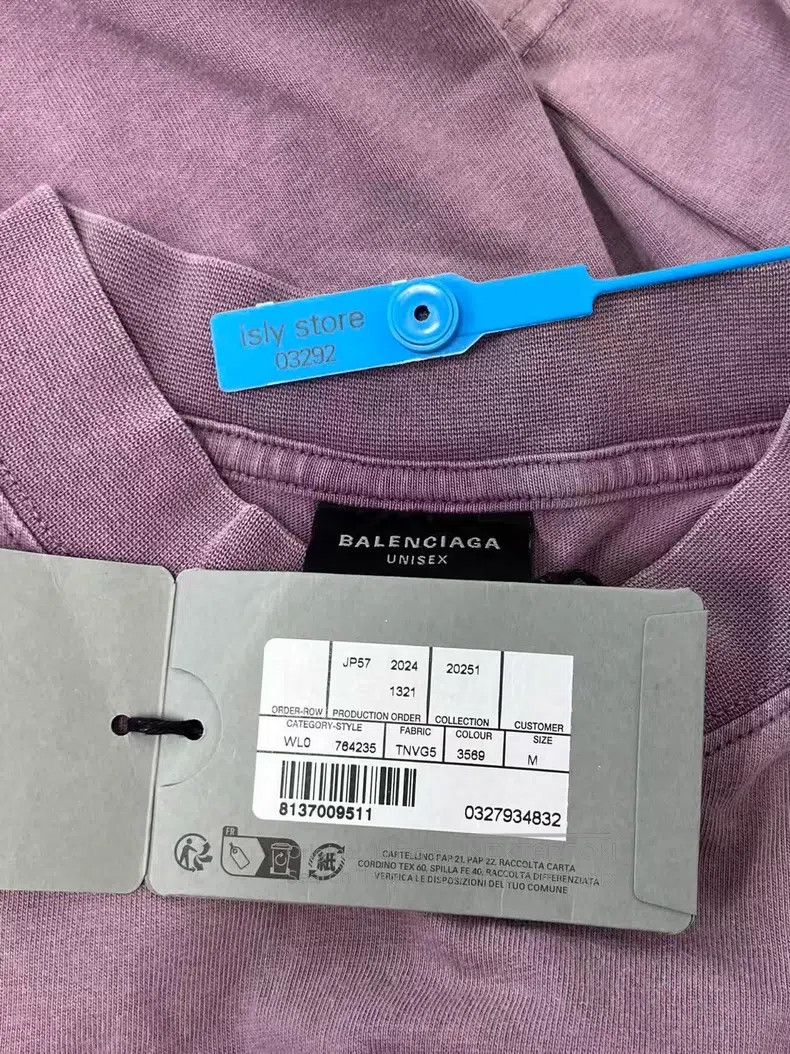 Balenciaga Balenciaga Solid Color Letter Crew Neck T-Shirt Size US M / EU 48-50 / 2 - 5 Thumbnail