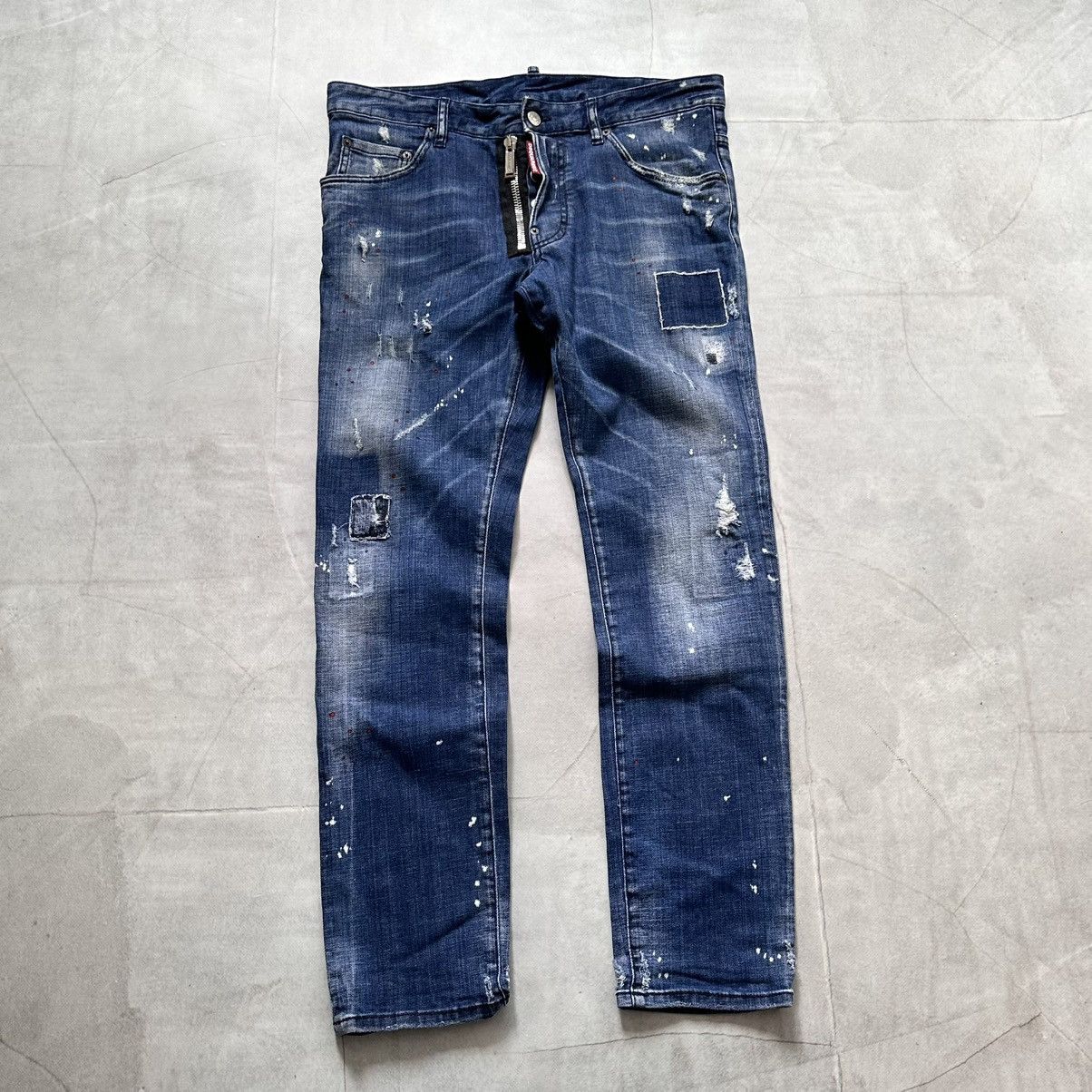 Dsquared2 Dsquared2 Splashed Painted Skater Jeans Galliano Vibe Size US 34 / EU 50 - 1 Thumbnail